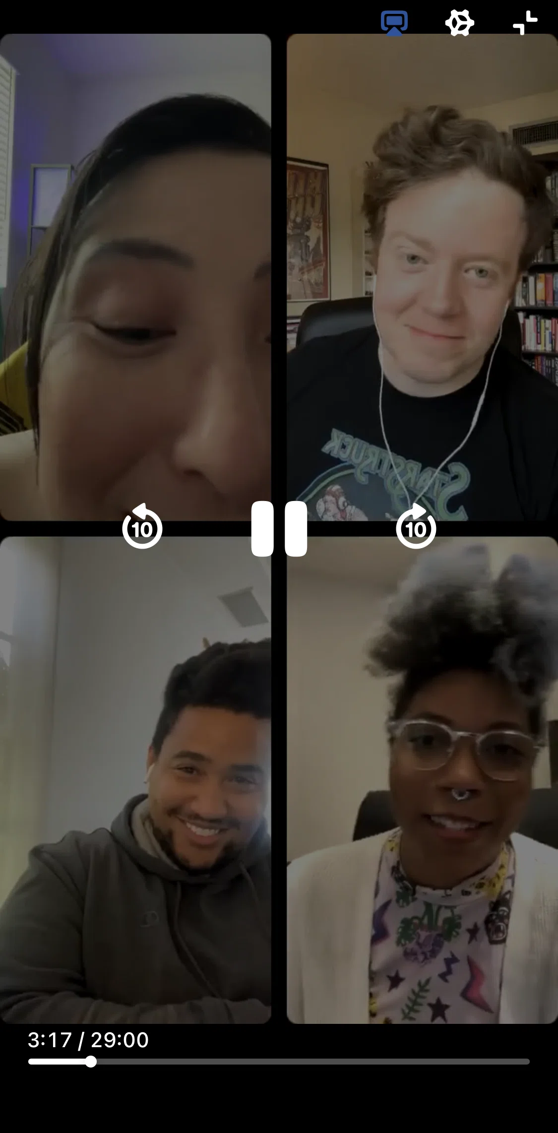 Patreon Screen screen in the Turning on captions flow