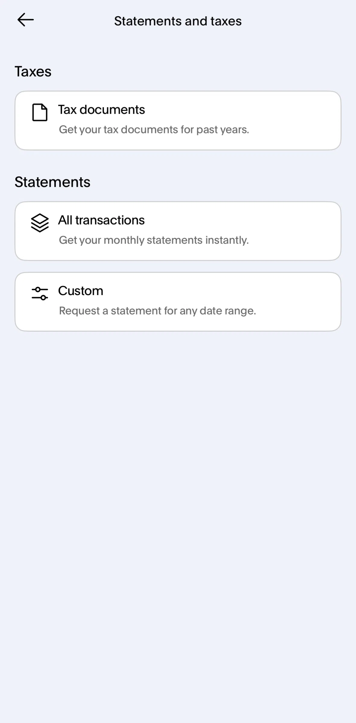 Paypal Screen screen in the All transactions flow