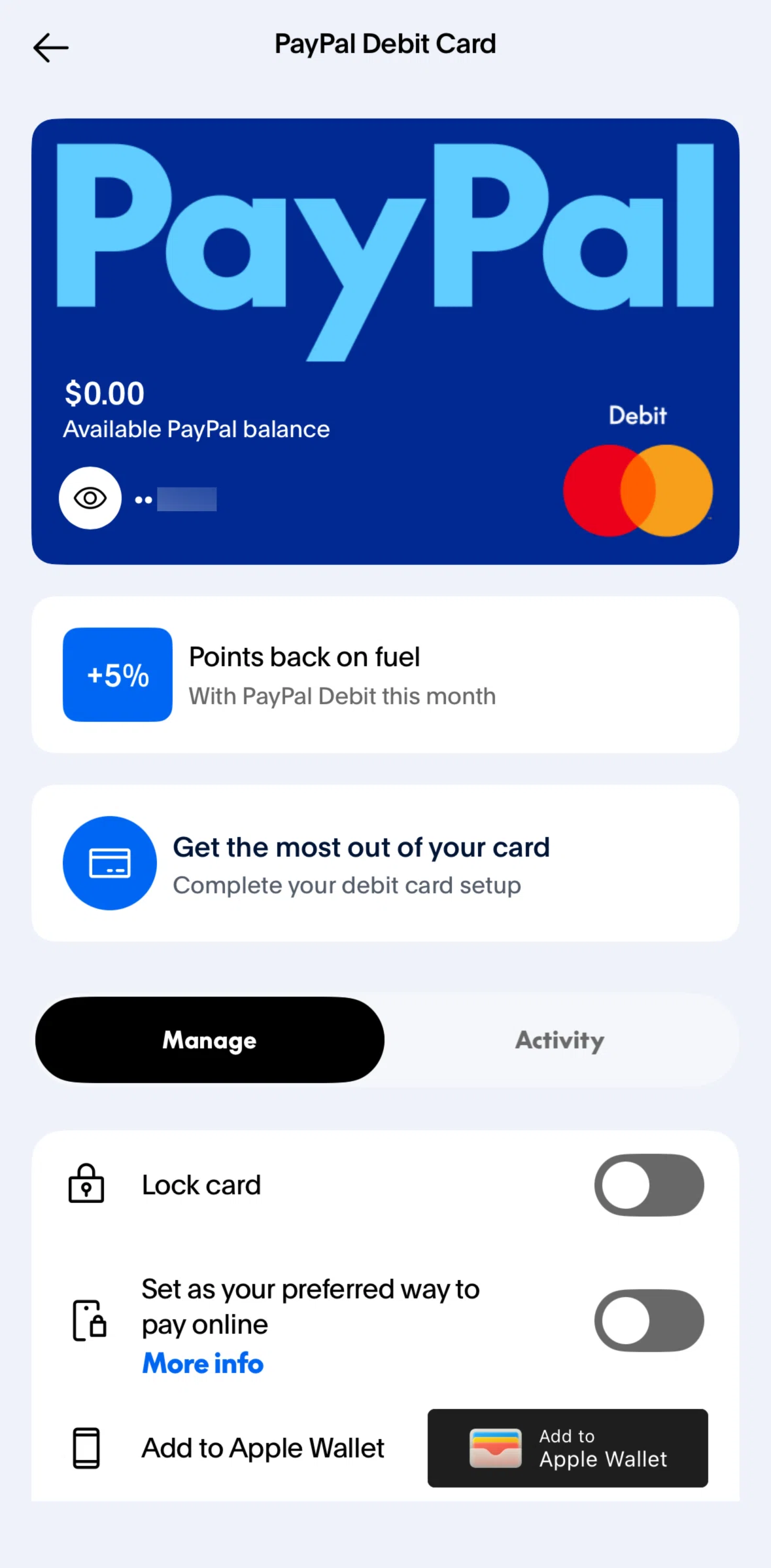 Paypal Screen screen in the Promotion detail flow