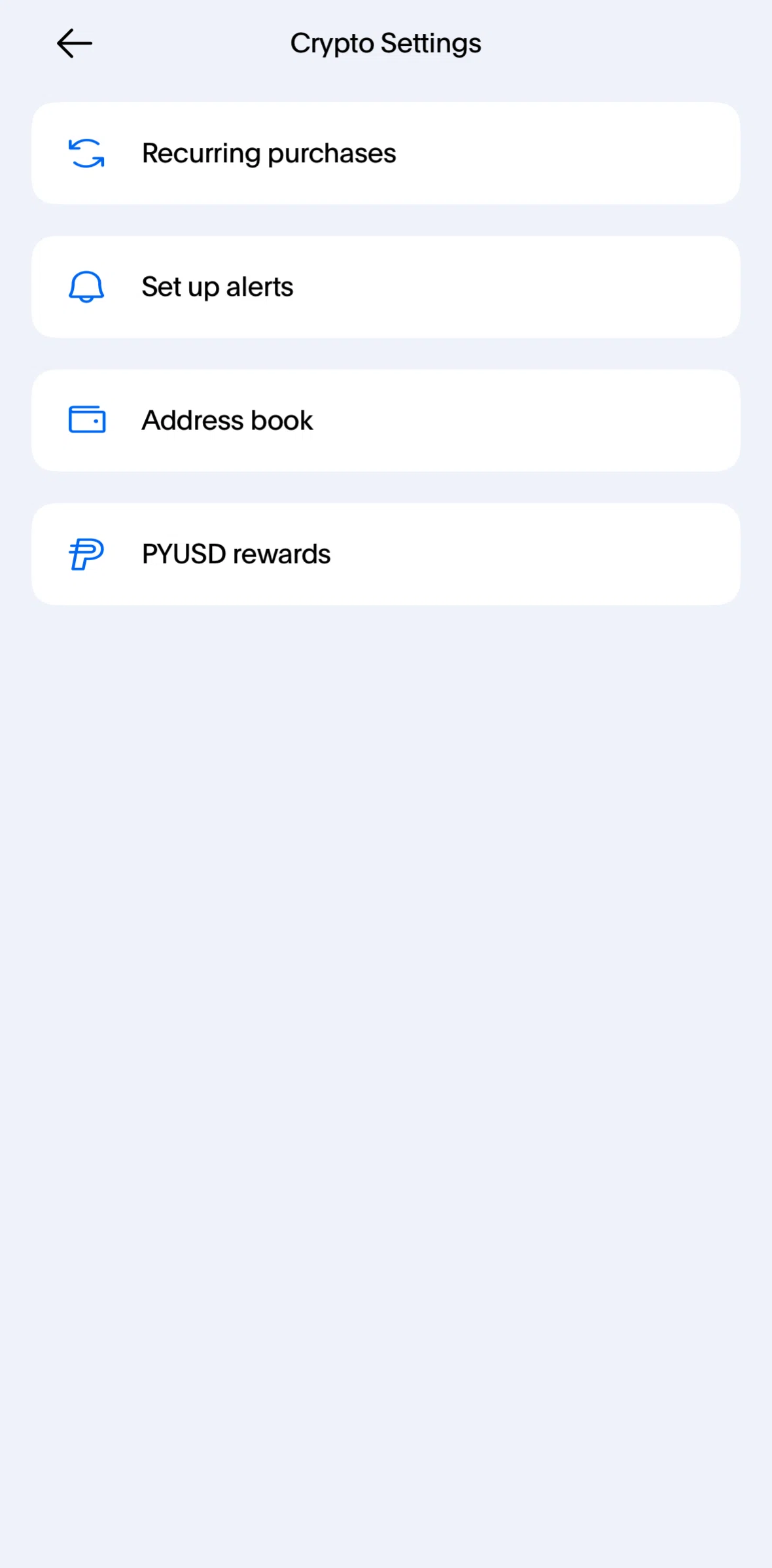 Paypal Screen screen in the Recurring purchases flow
