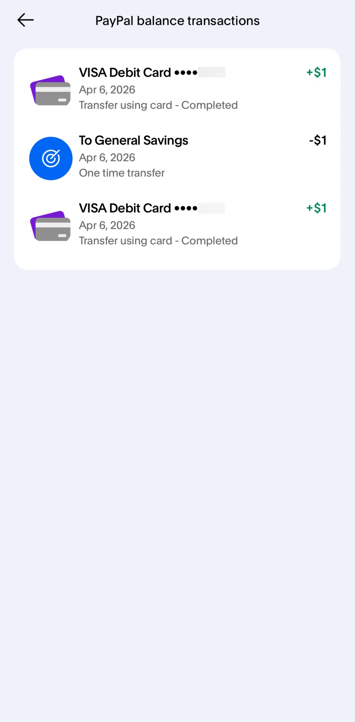 Paypal Screen screen in the Transaction detail flow