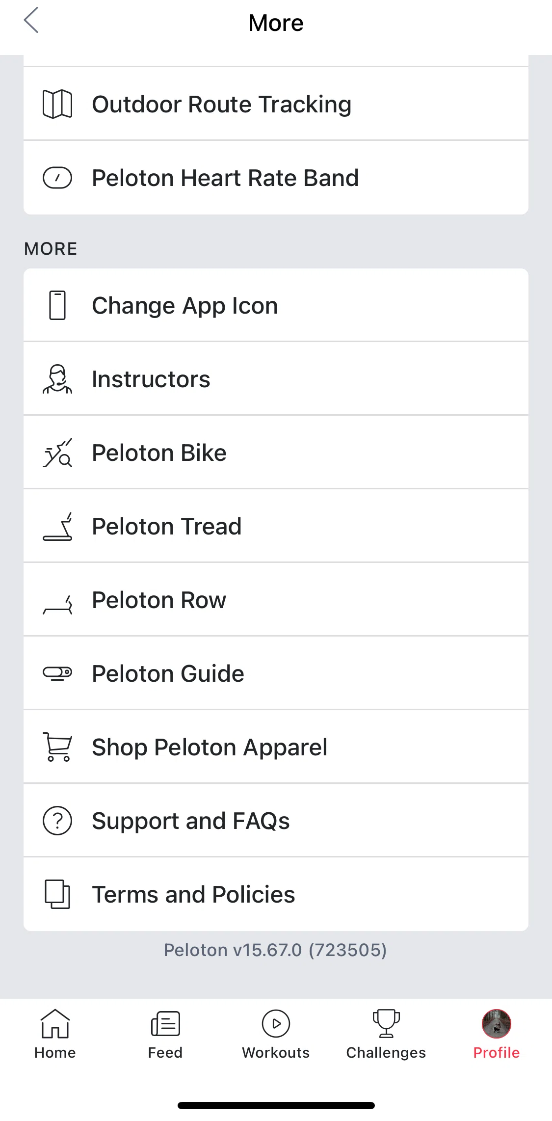 Peloton Screen screen in the Help center flow
