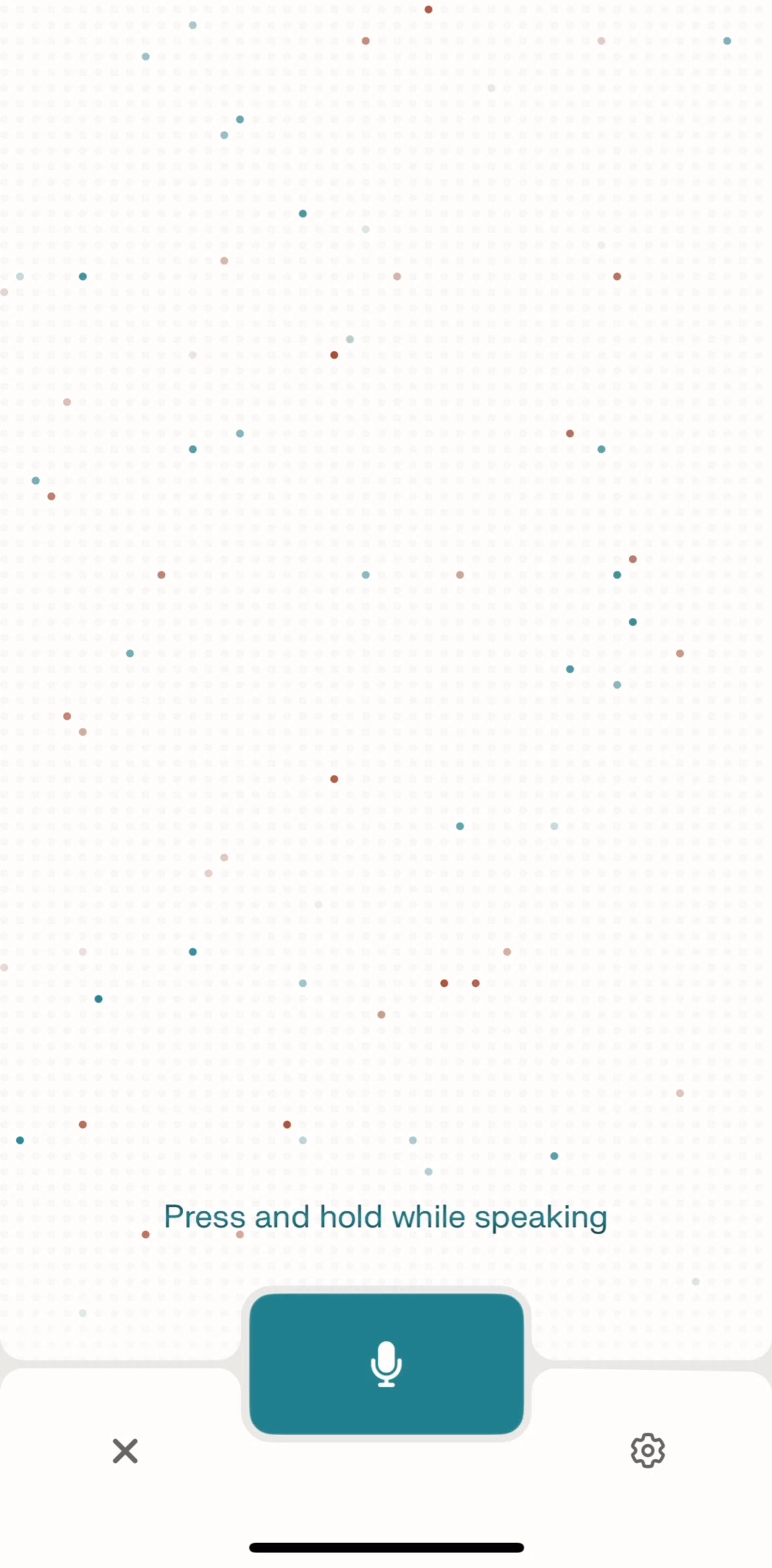Perplexity Screen screen in the Asking Perplexity (push to talk) flow