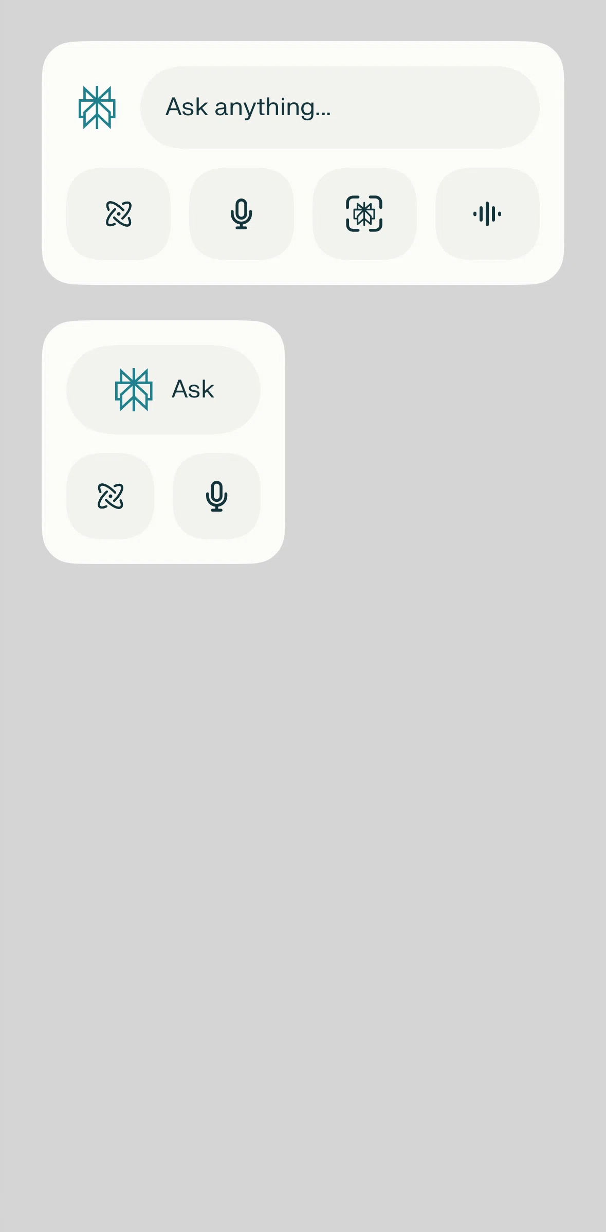 Perplexity Screen screen in the Widgets flow