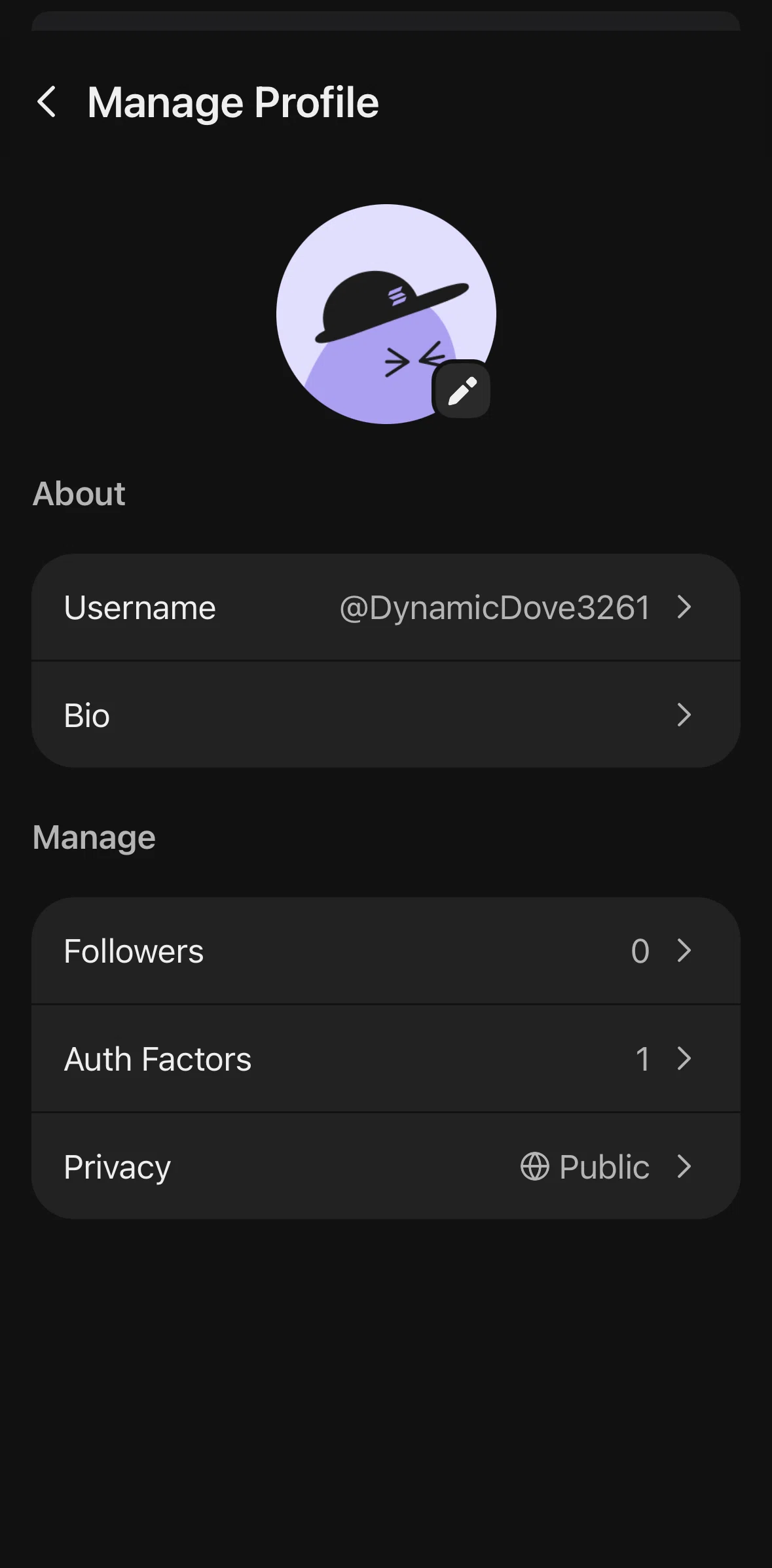 Phantom Screen screen in the Changing privacy settings flow