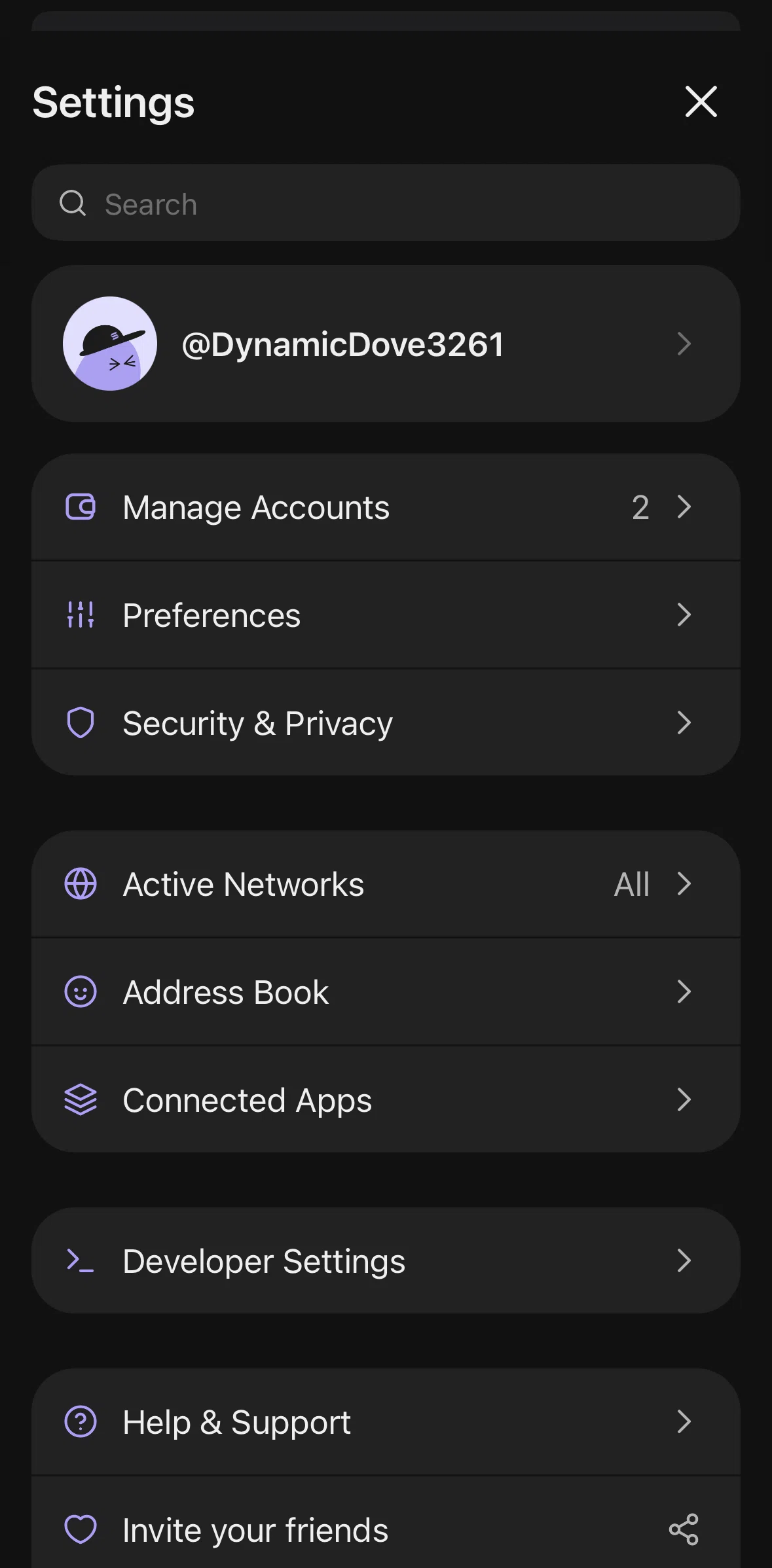 Phantom Screen screen in the Security & privacy flow
