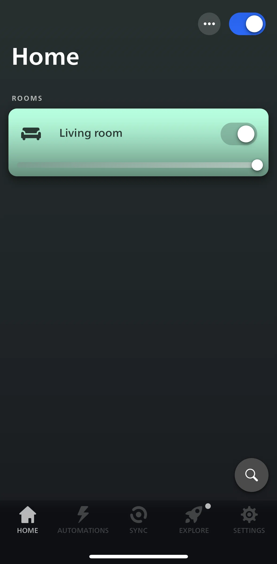 Philips Hue Screen screen in the Settings flow