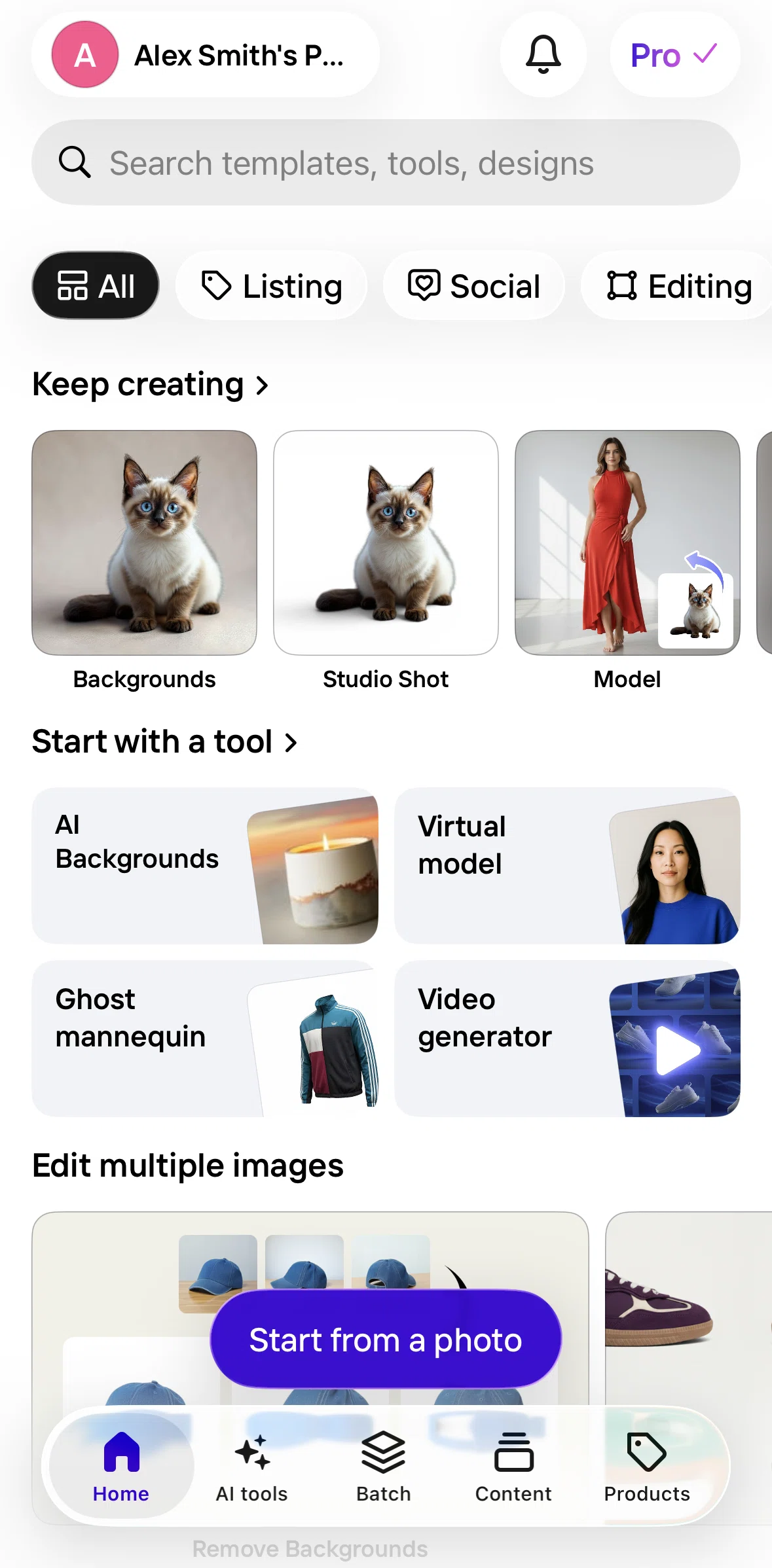 Photoroom Screen screen in the Canceling a subscription flow