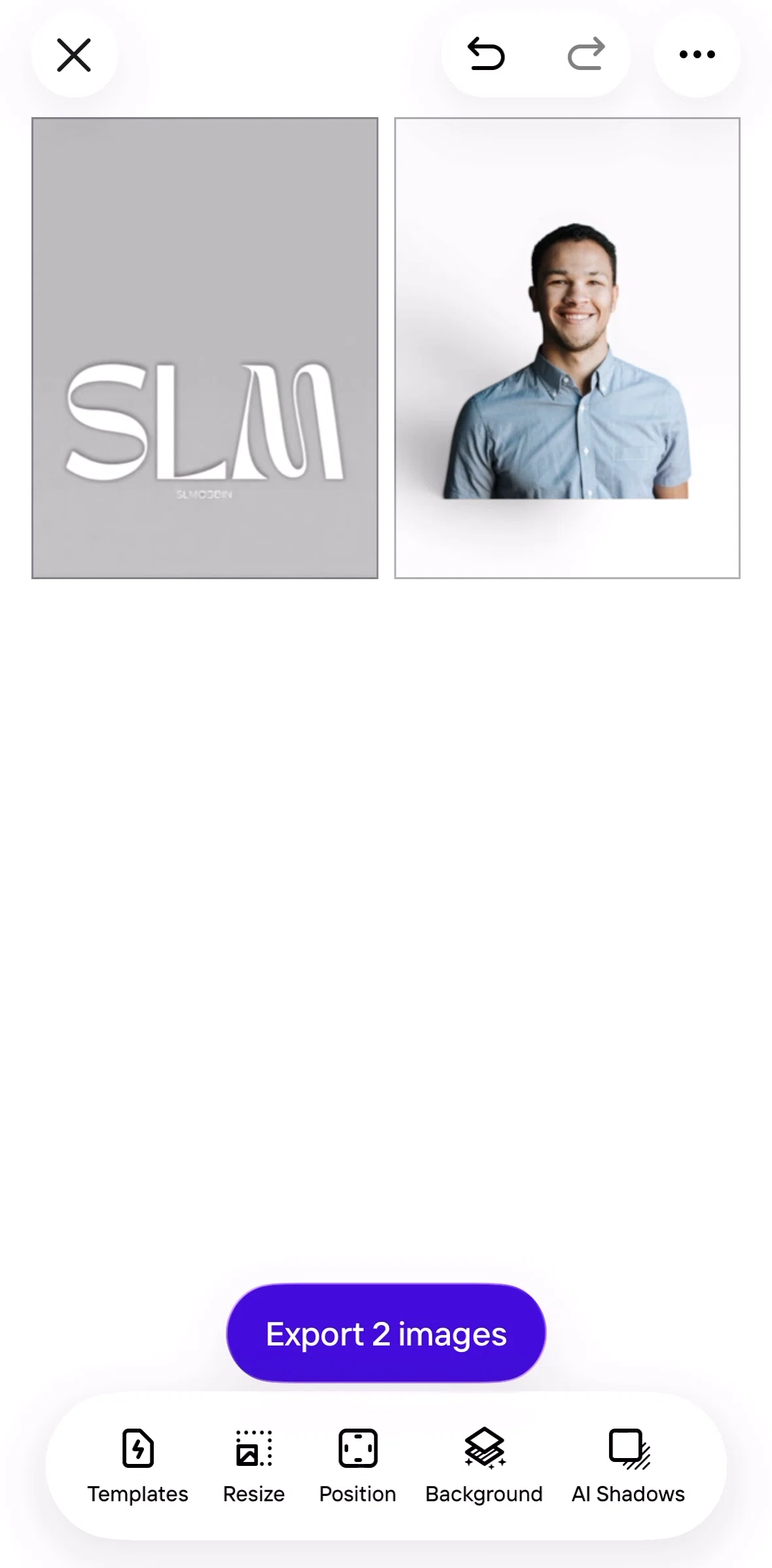 Photoroom Screen screen in the Deleting an image flow