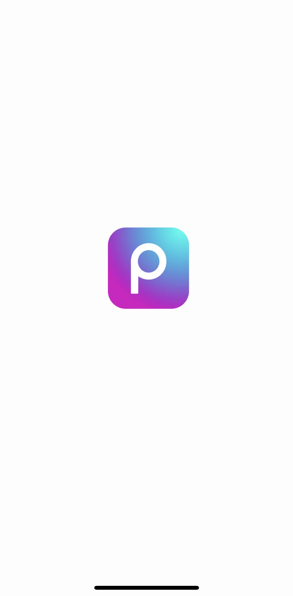 Picsart Screen screen in the Logging in flow