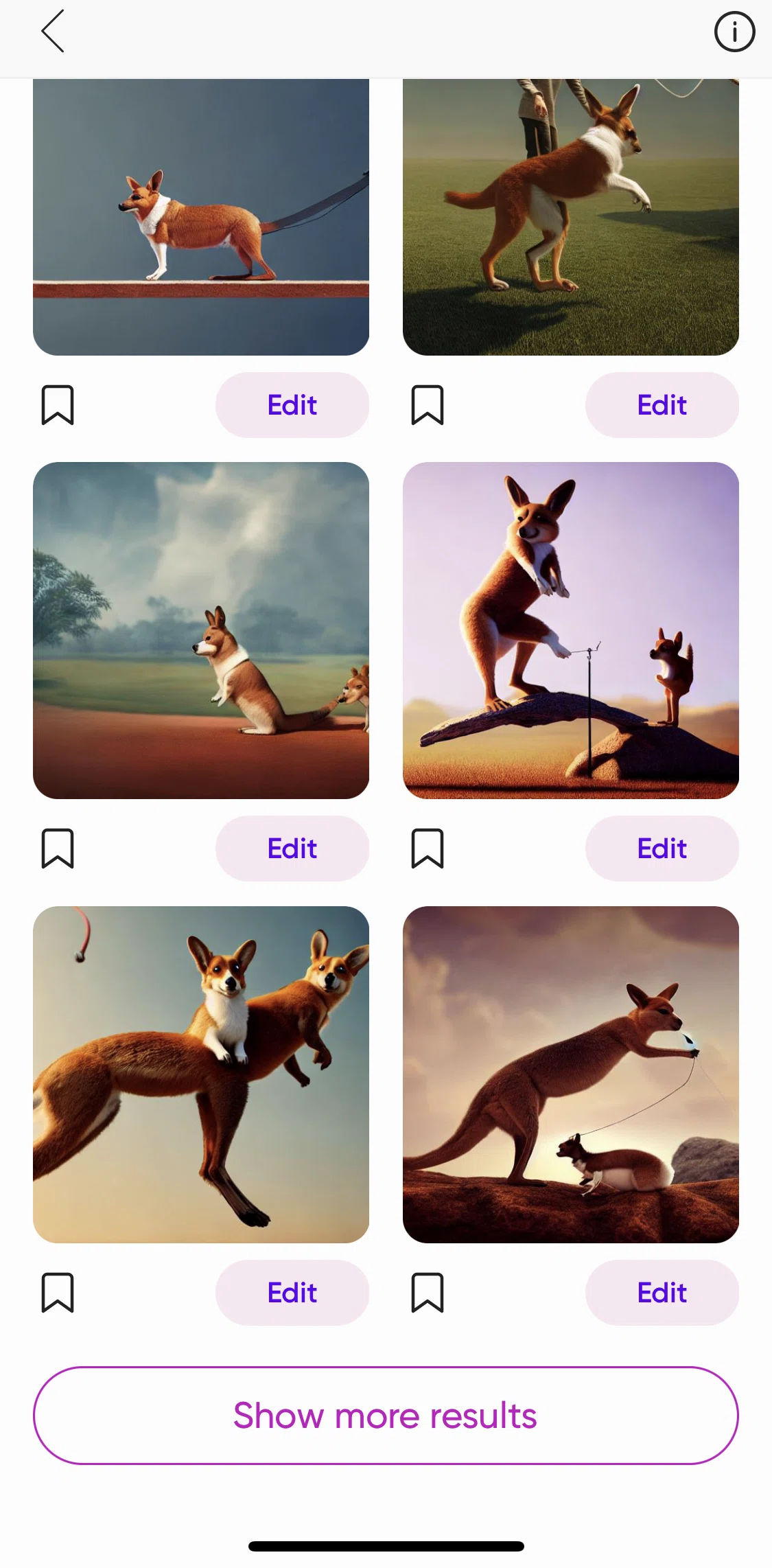 Picsart Screen screen in the Saving an image to collection flow