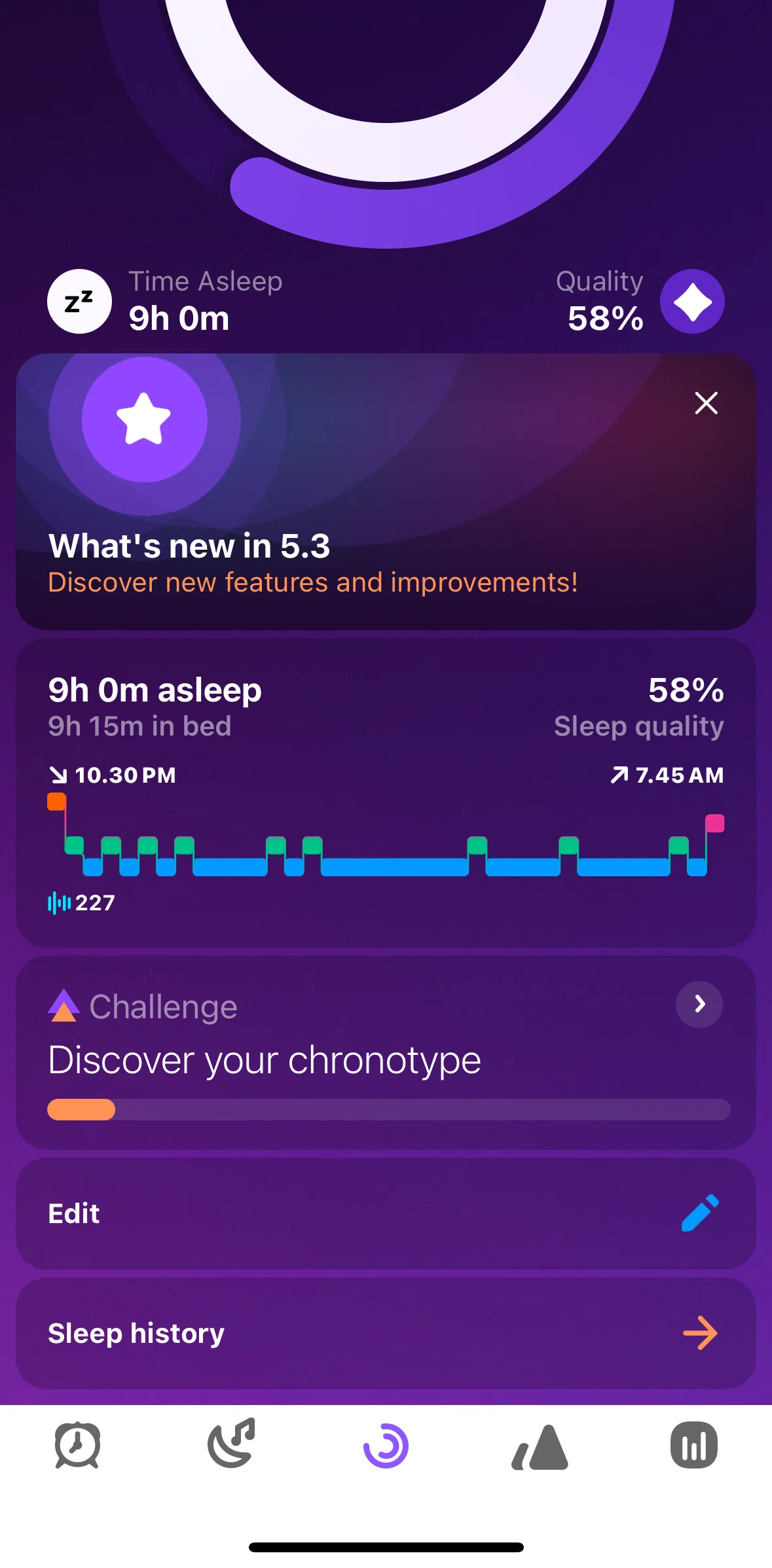 Pillow Screen screen in the Sleep history flow