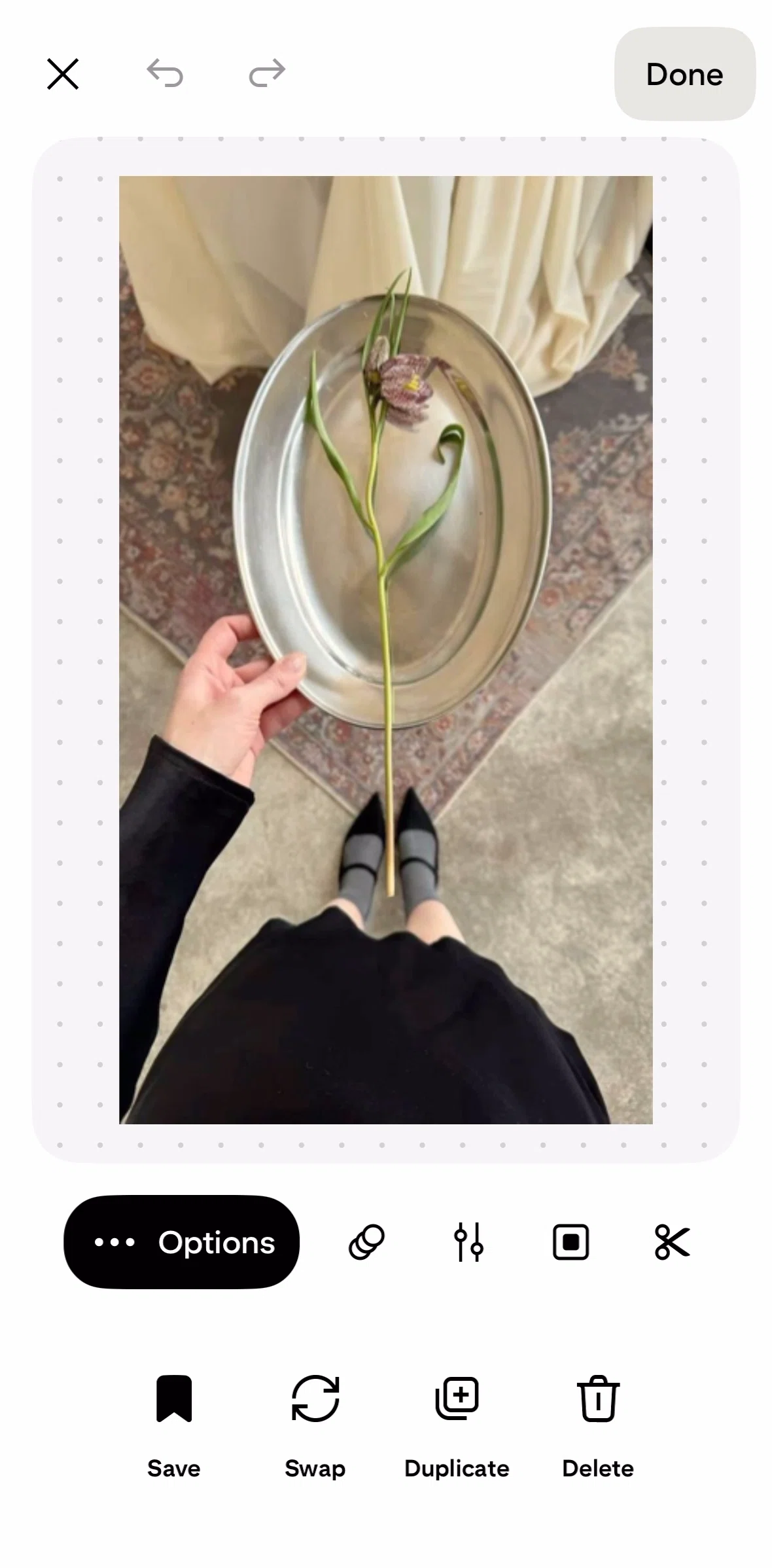 Pinterest Screen screen in the Changing color flow