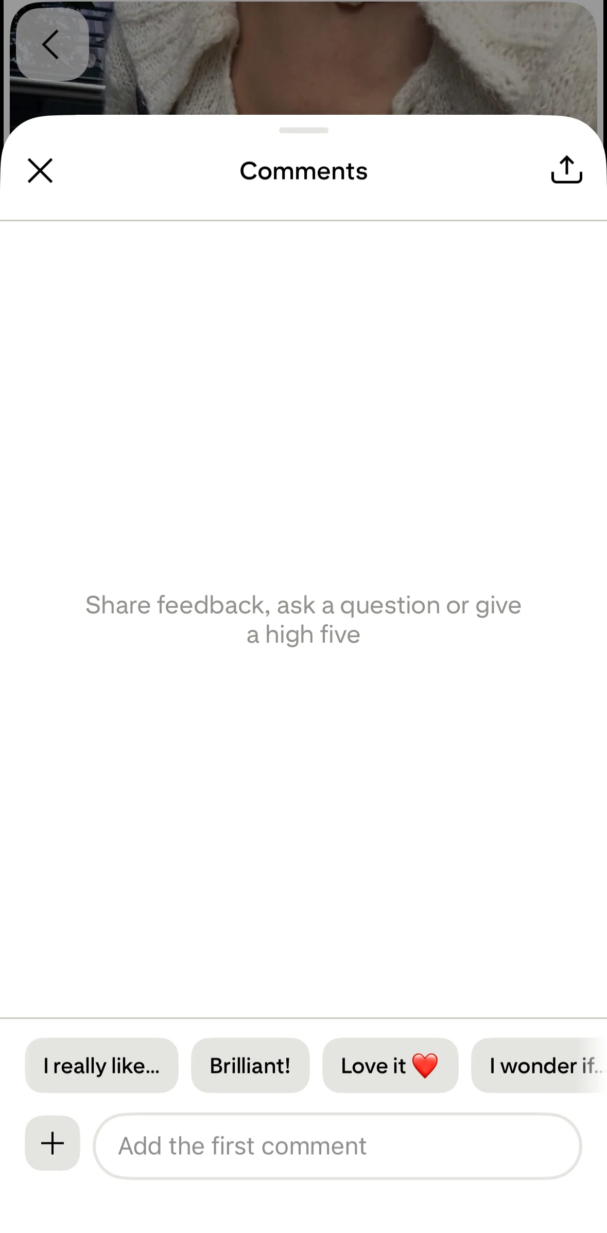 Pinterest Screen screen in the Commenting on a pin flow