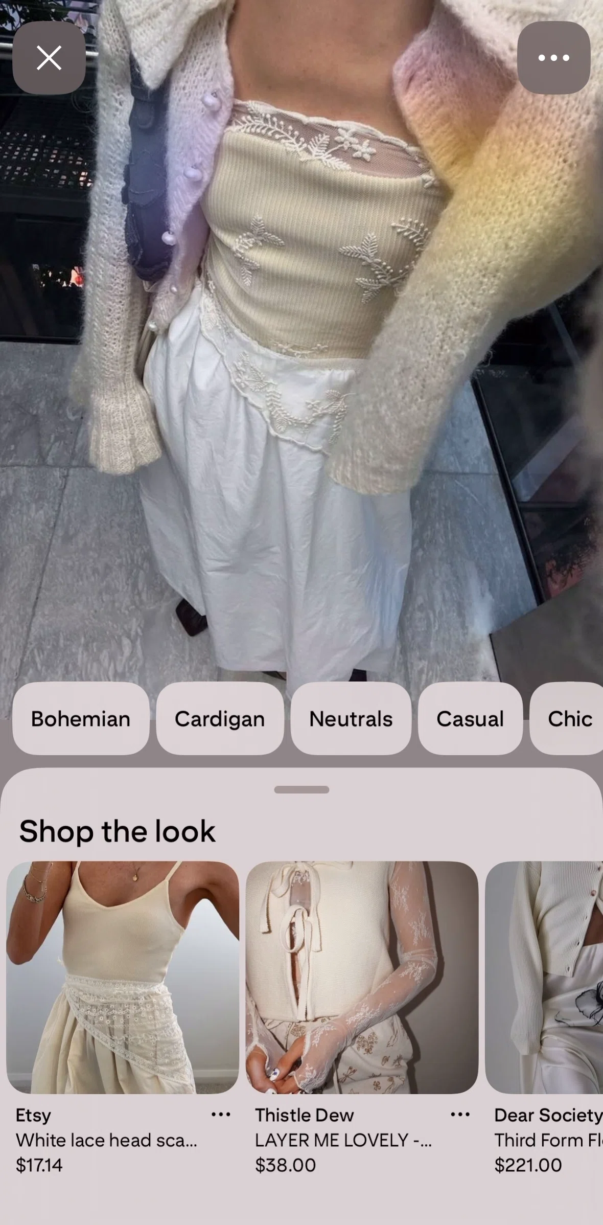 Pinterest Screen screen in the Pin options flow