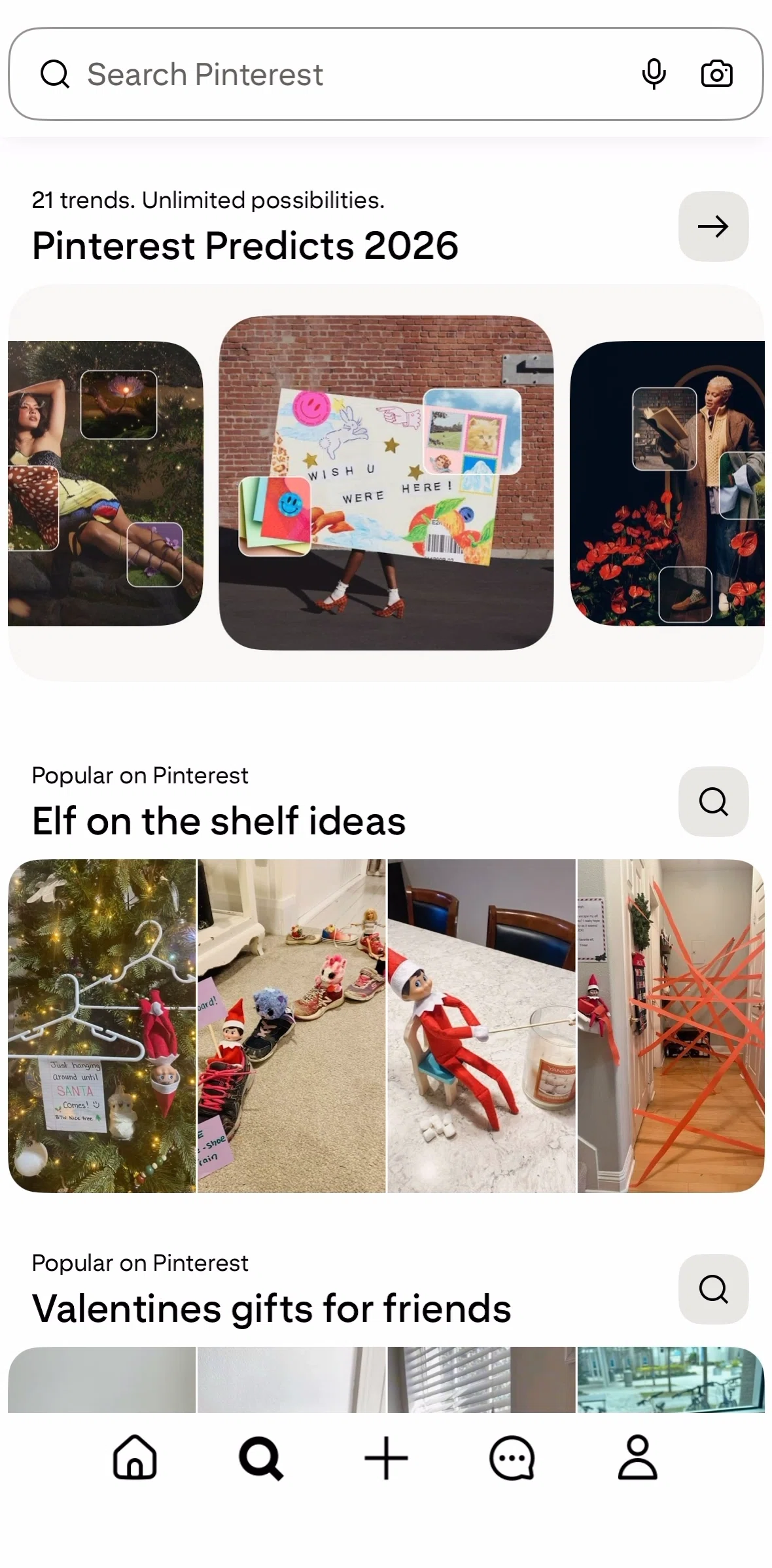 Pinterest Screen screen in the Pinterest Predicts 2026 flow