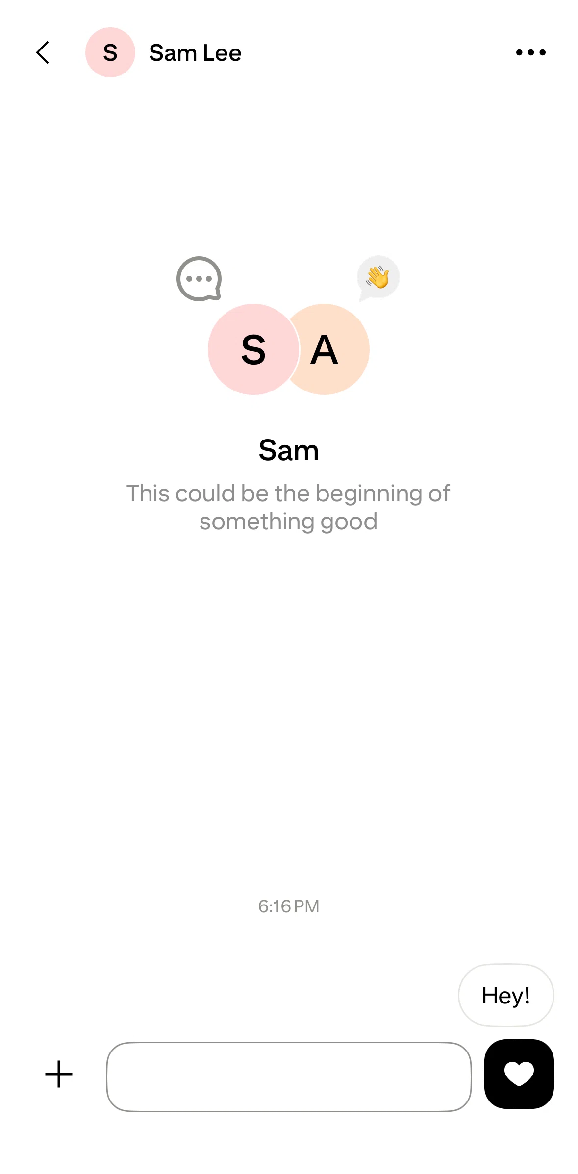 Pinterest Screen screen in the Reacting to a message flow