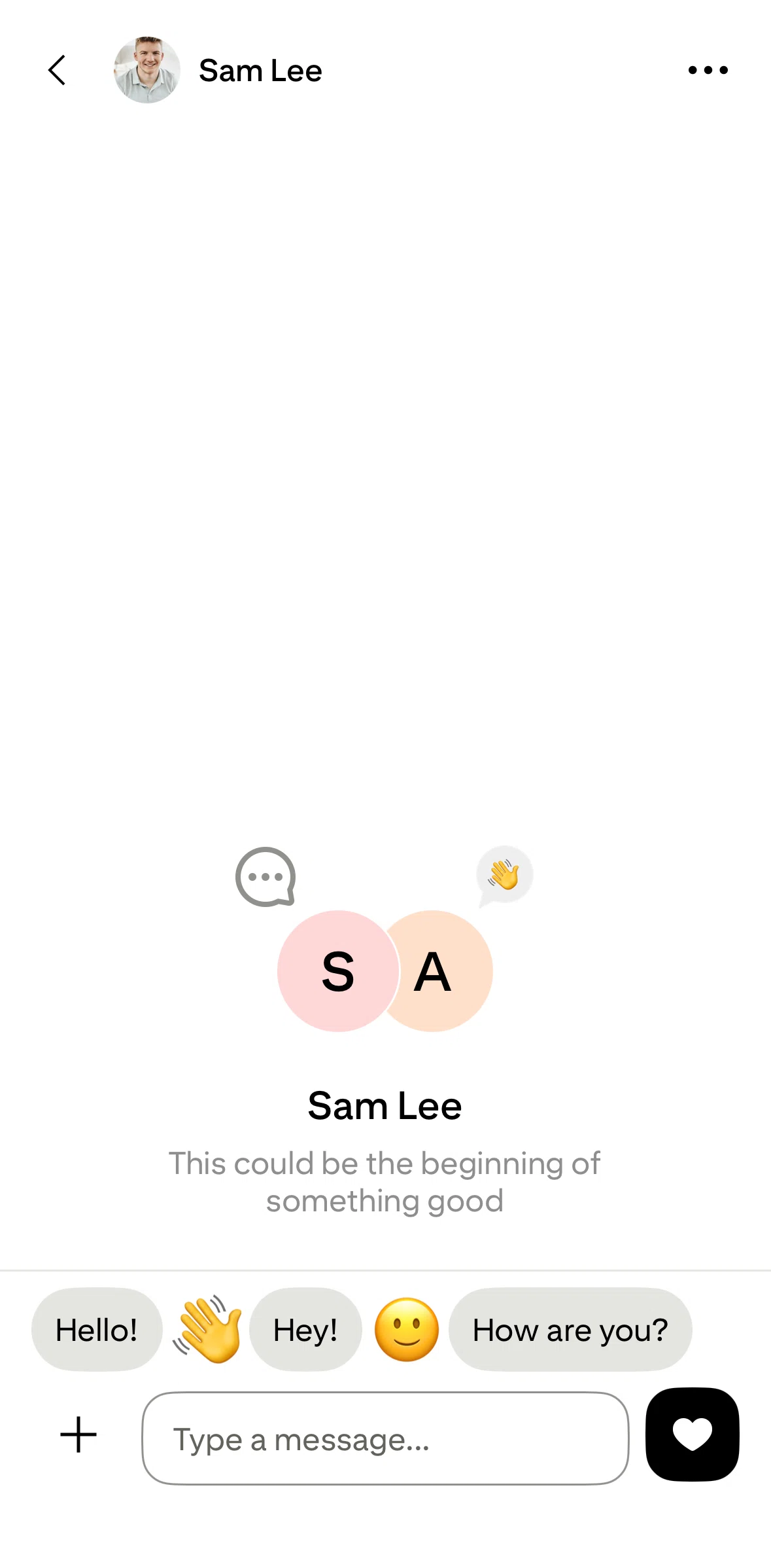Pinterest Screen screen in the Sending a message flow