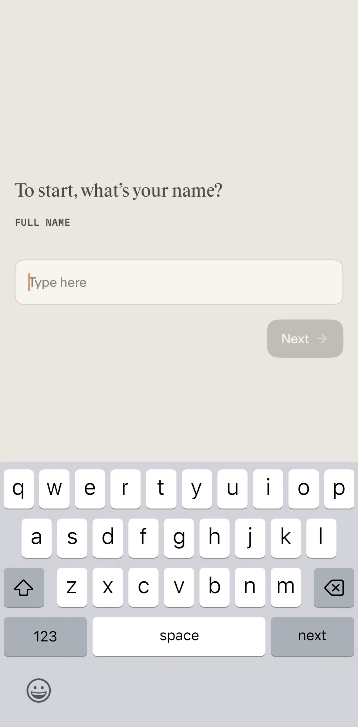 Places Screen screen in the Creating a profile flow