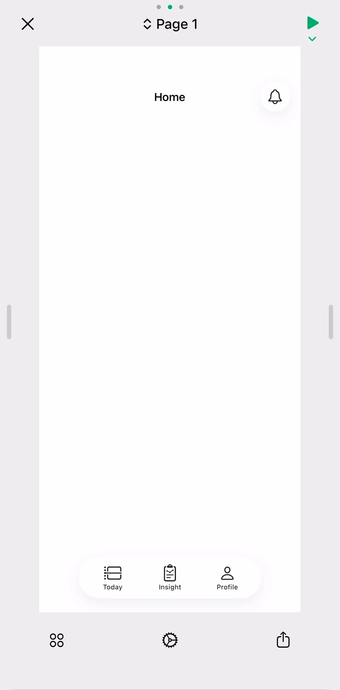 Play Screen screen in the Changing project name flow
