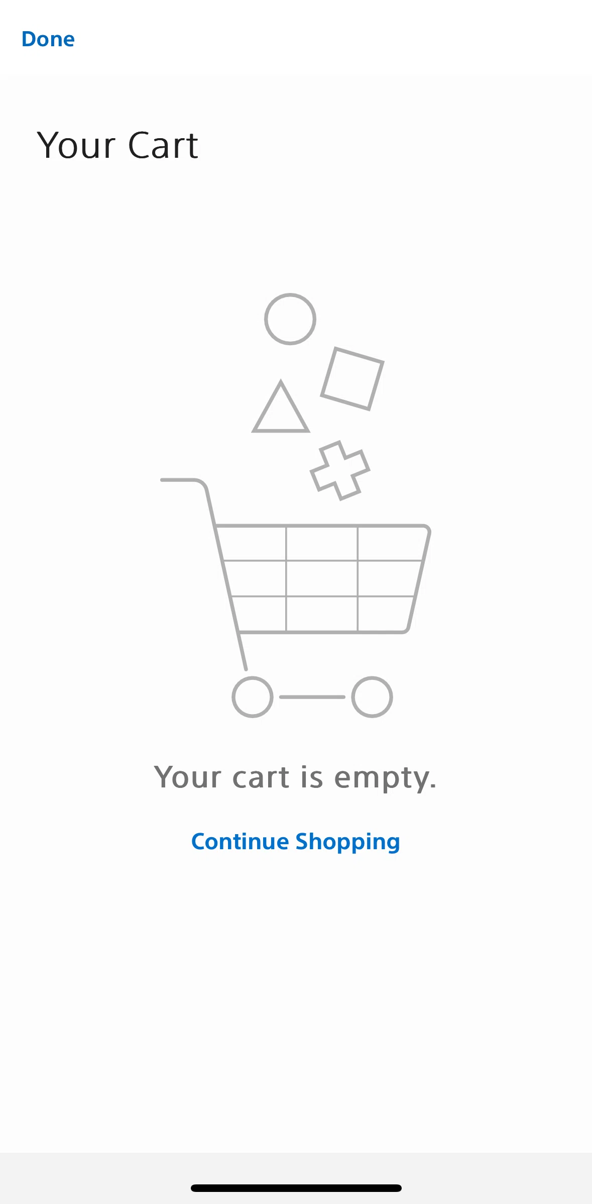 PlayStation App Screen screen in the Removing a game from cart flow