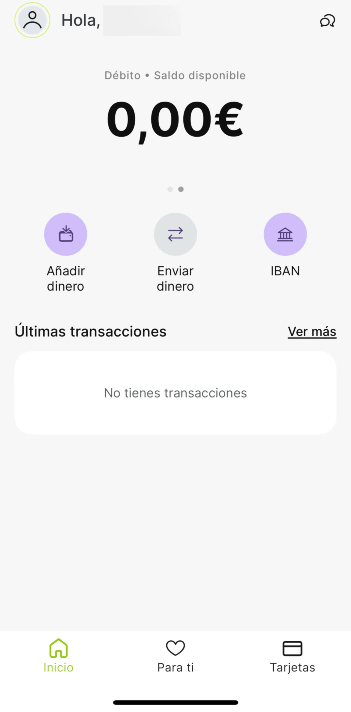 Plazo Screen screen in the Adding money flow