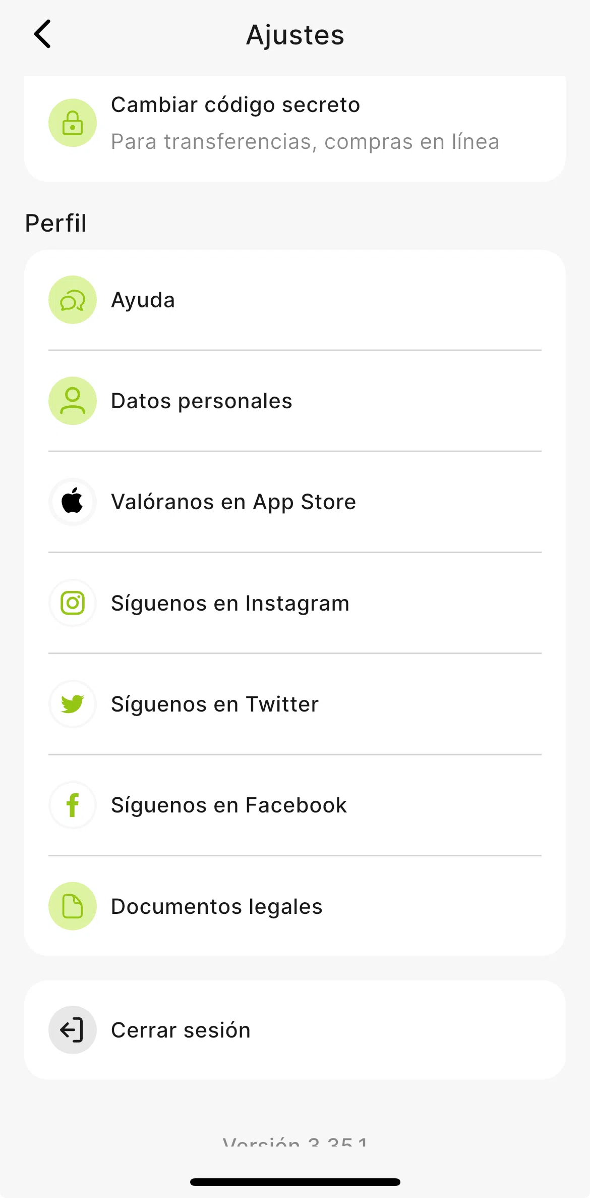 Plazo Screen screen in the Logging out flow