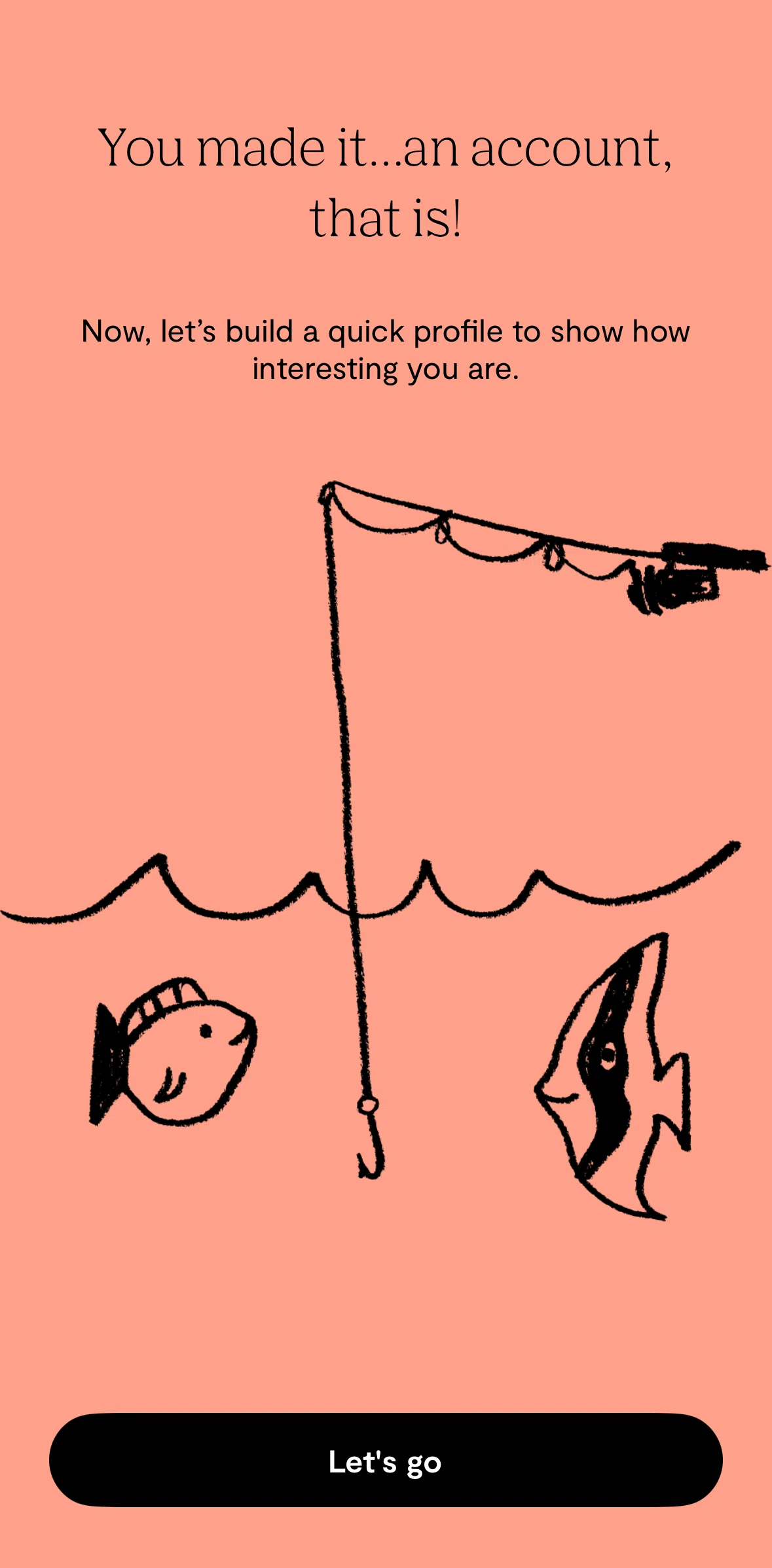 Plenty of Fish Screen screen in the Creating a profile flow