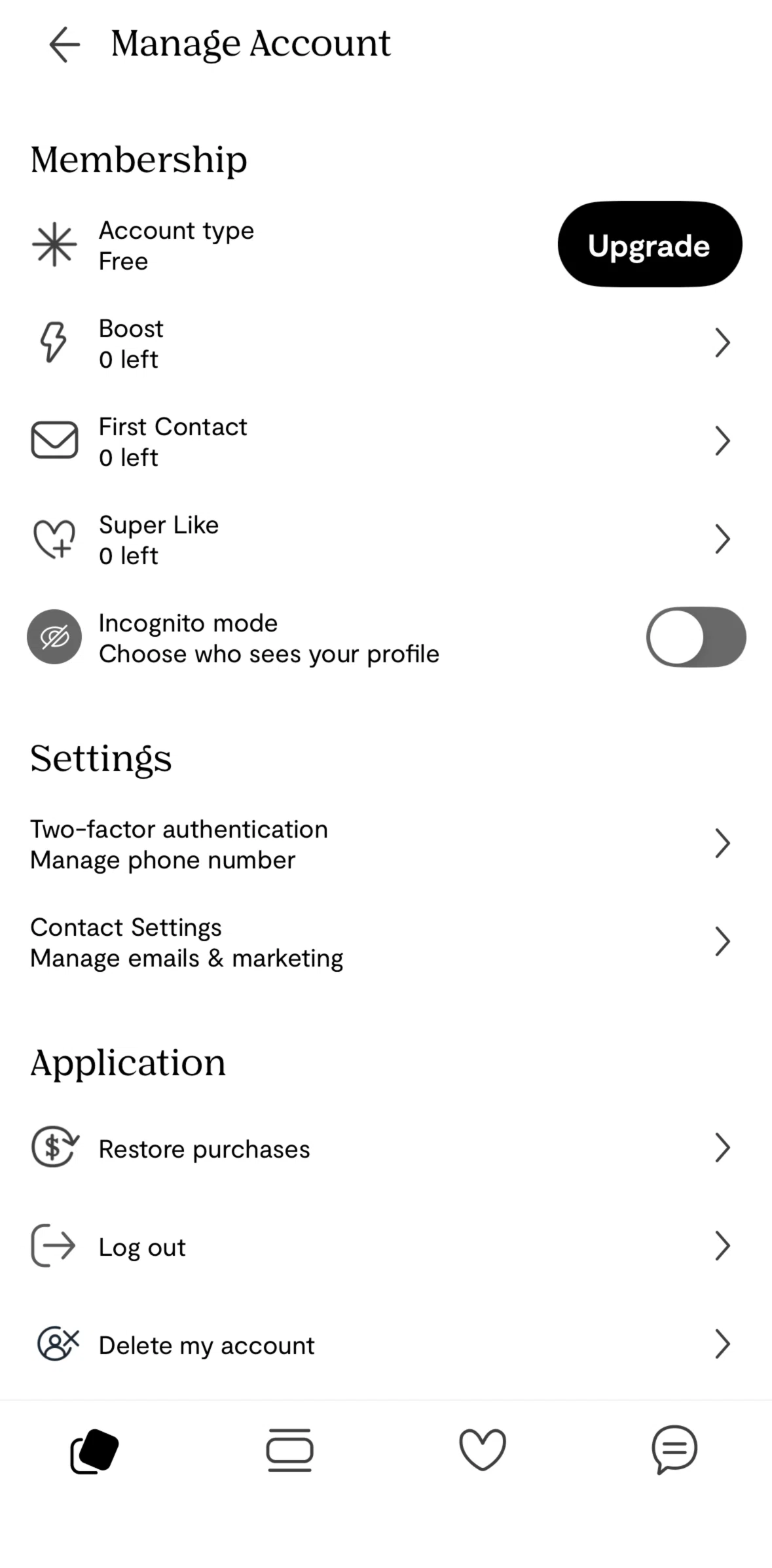 Plenty of Fish Screen screen in the Turn on incognito mode flow