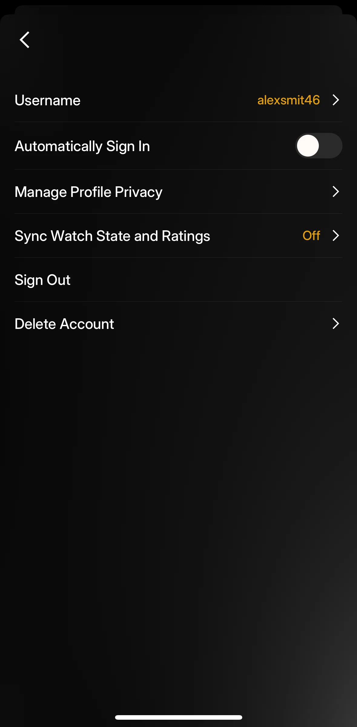 Plex Screen screen in the Enabling automatic sign in flow