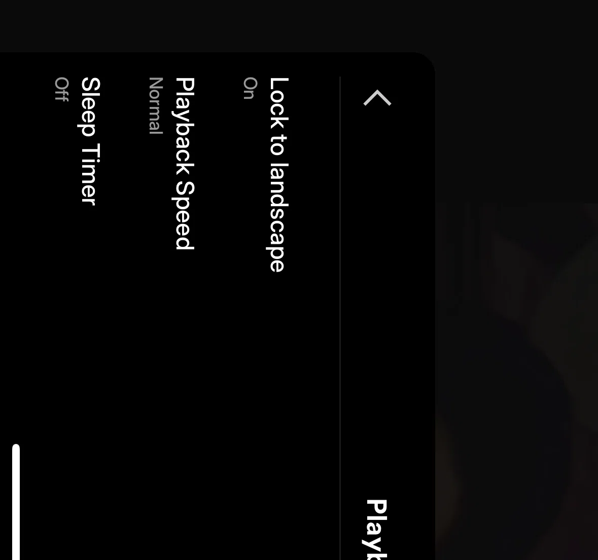 Plex Screen screen in the Switching to potrait view flow