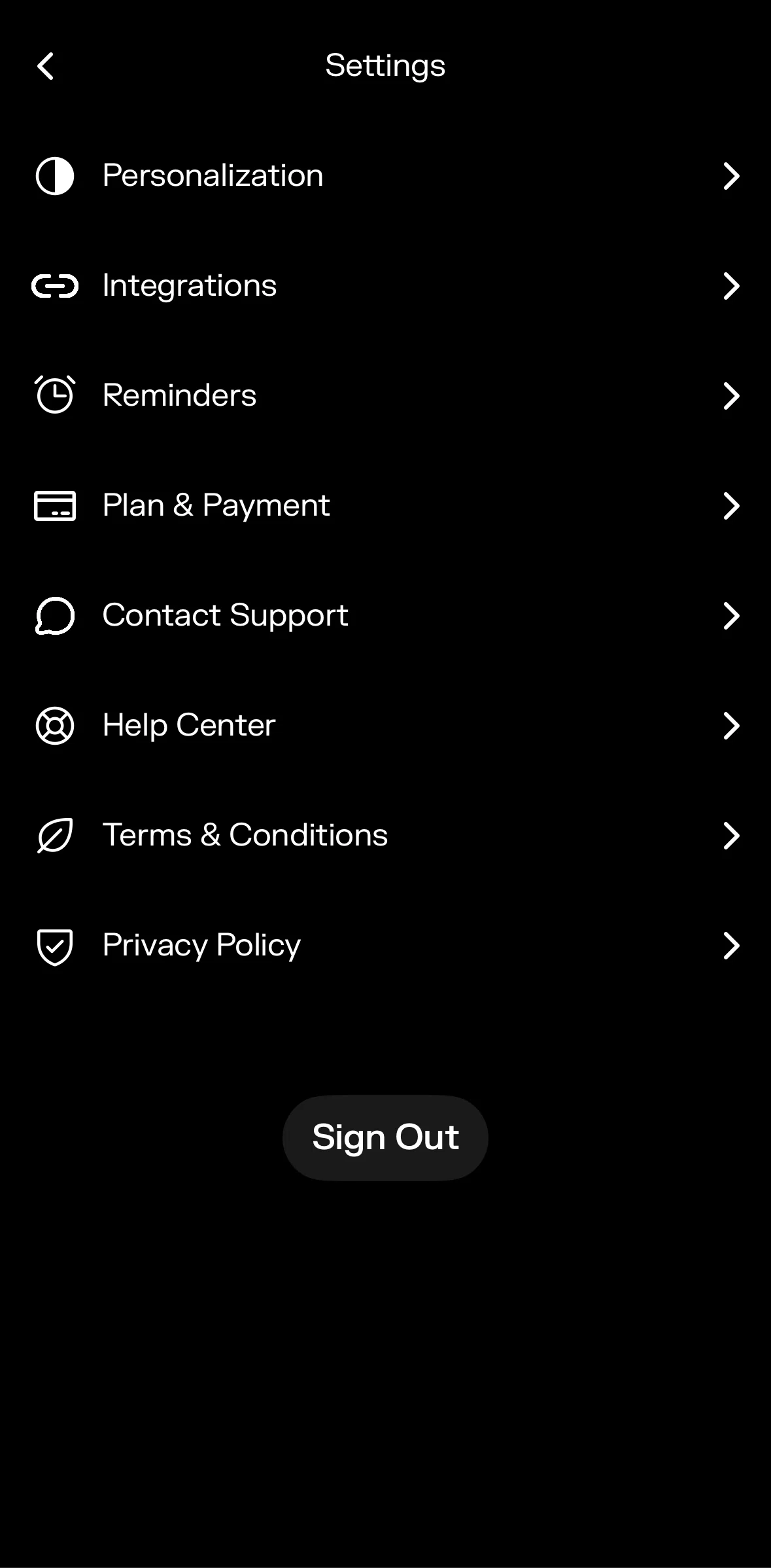 pliability Screen screen in the Reminders flow