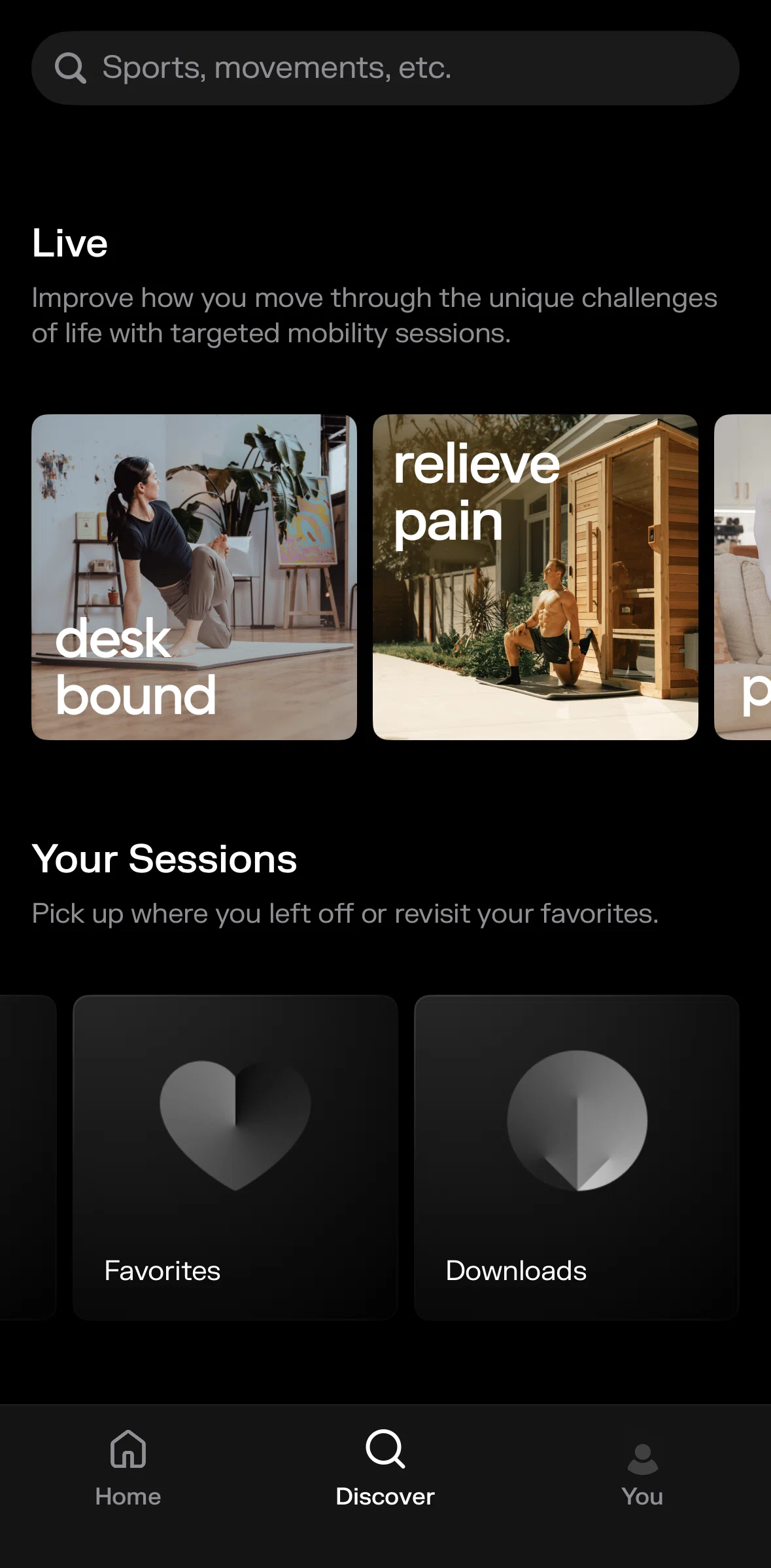 pliability Screen screen in the Search flow