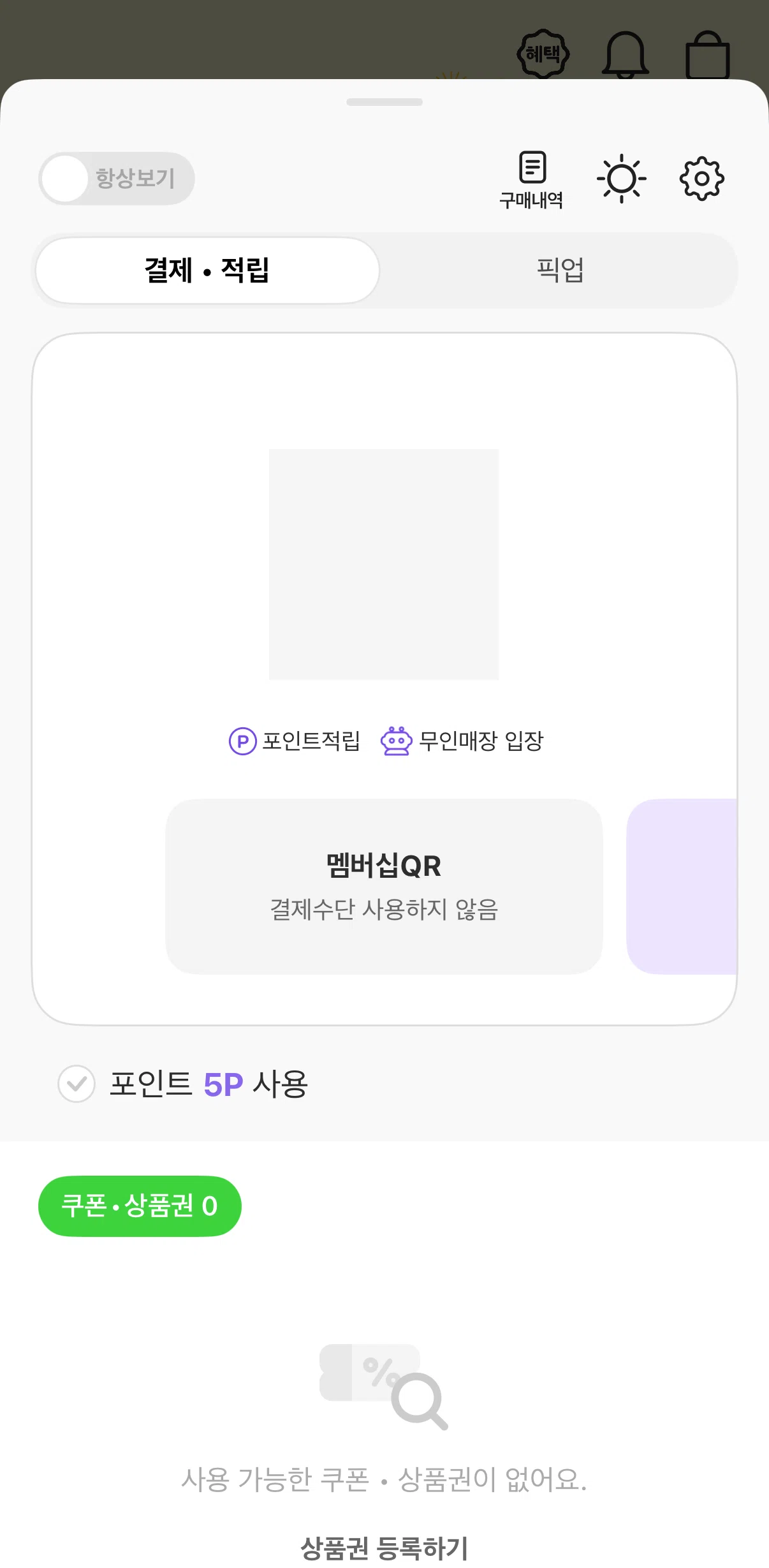 PocketCU Screen screen in the Payment & points flow