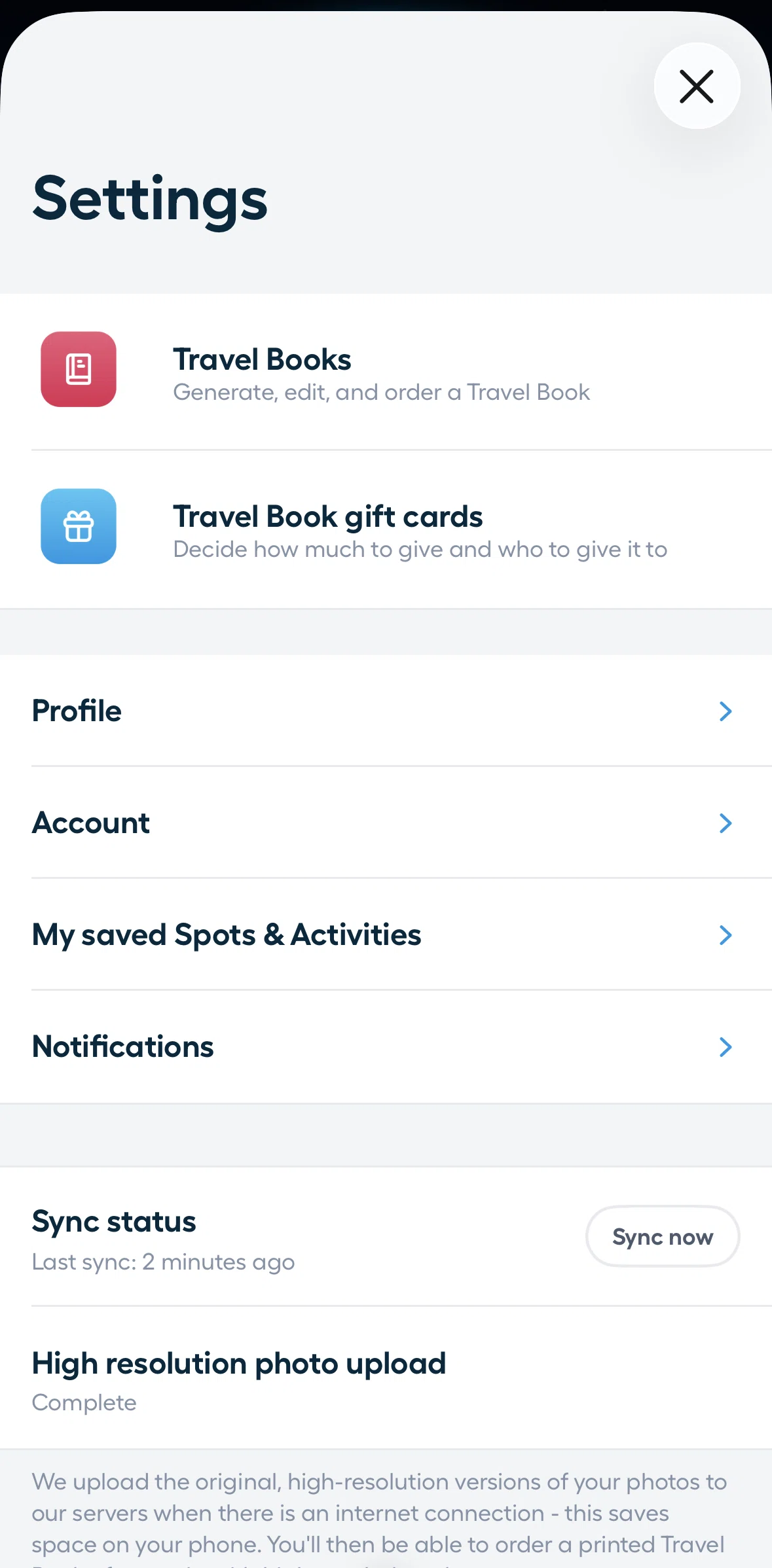 Polarsteps Screen screen in the Turning off announcements flow