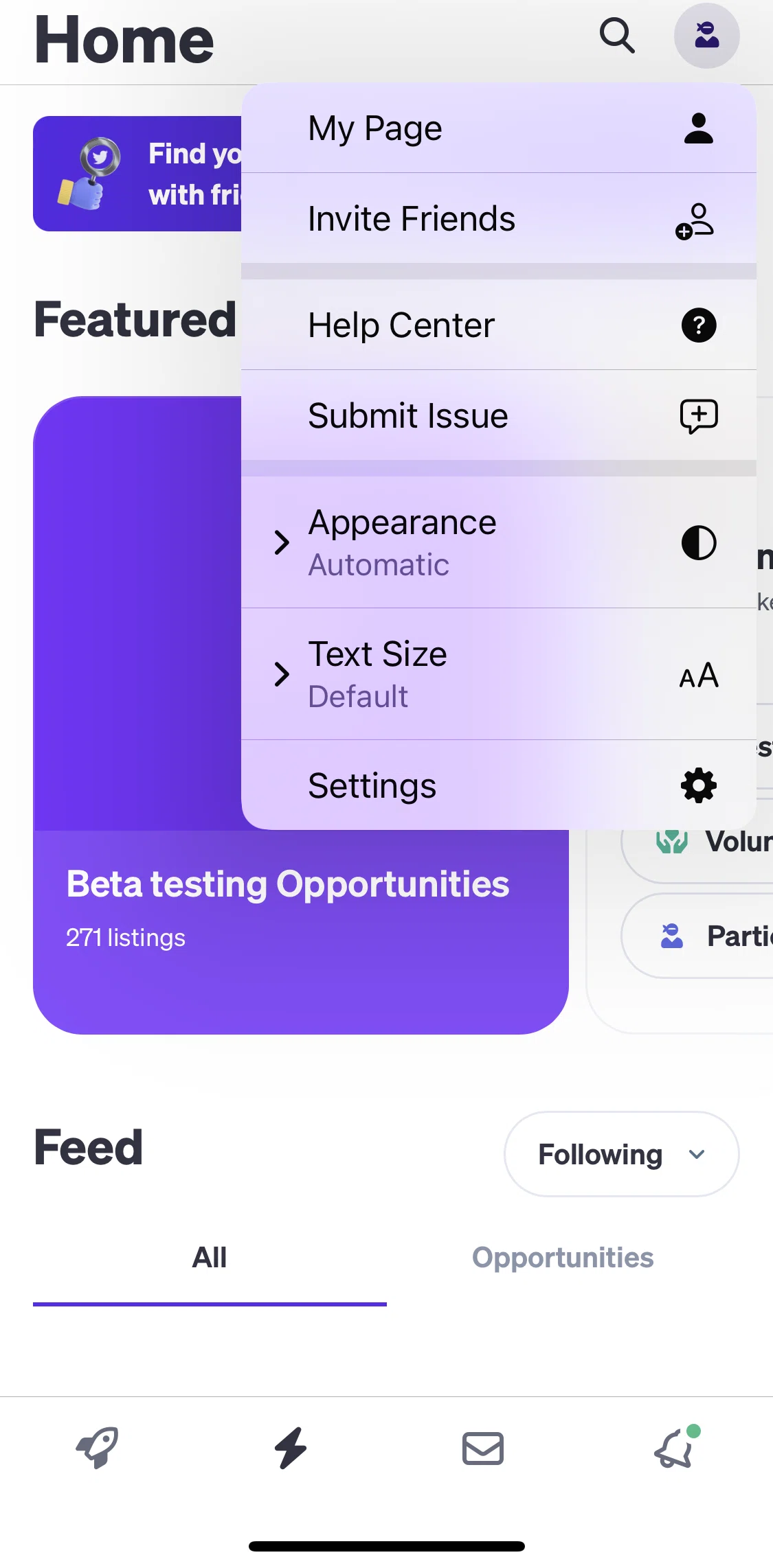 Polywork Screen screen in the Settings flow