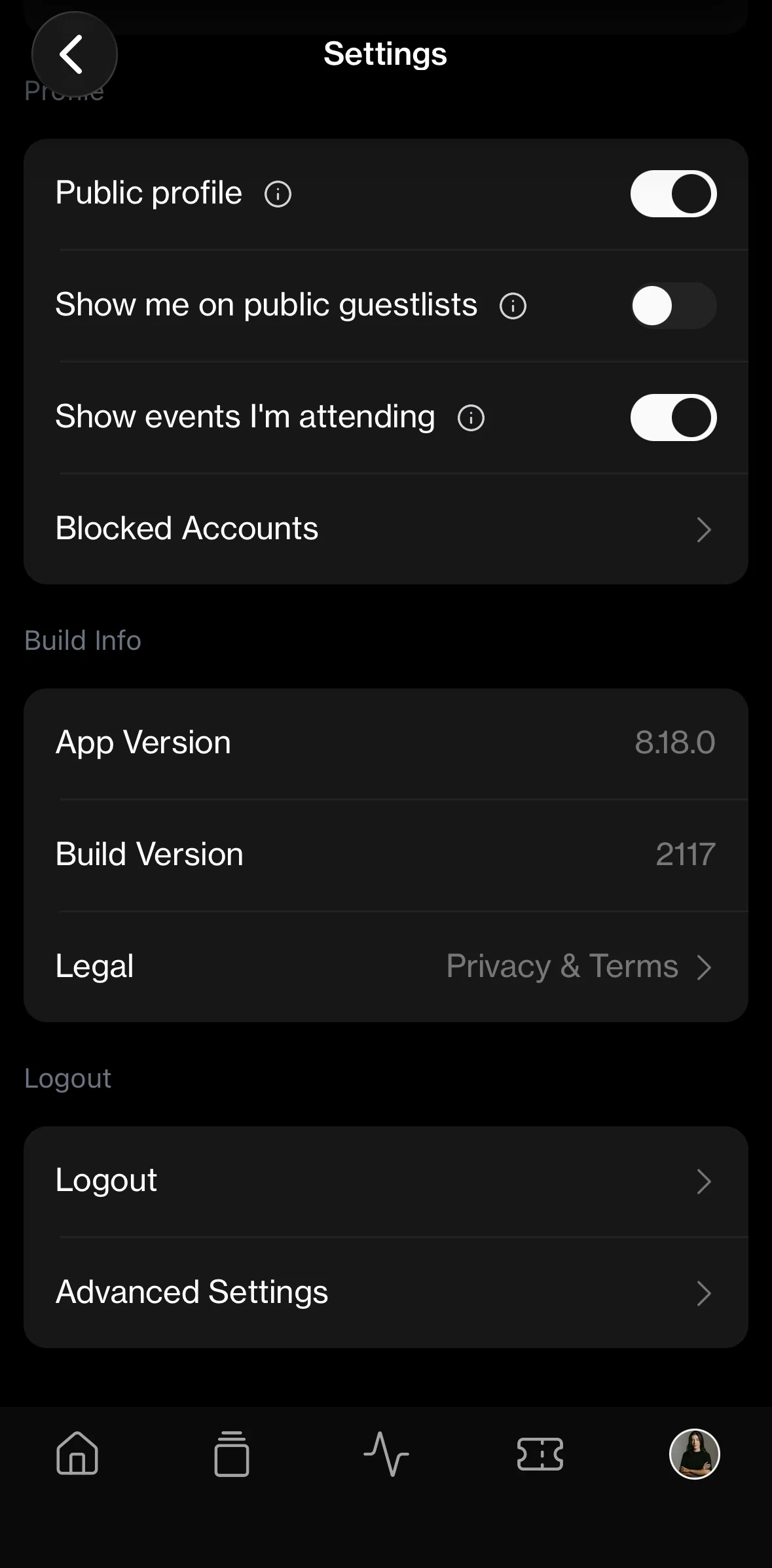 Posh Screen screen in the Deleting account flow