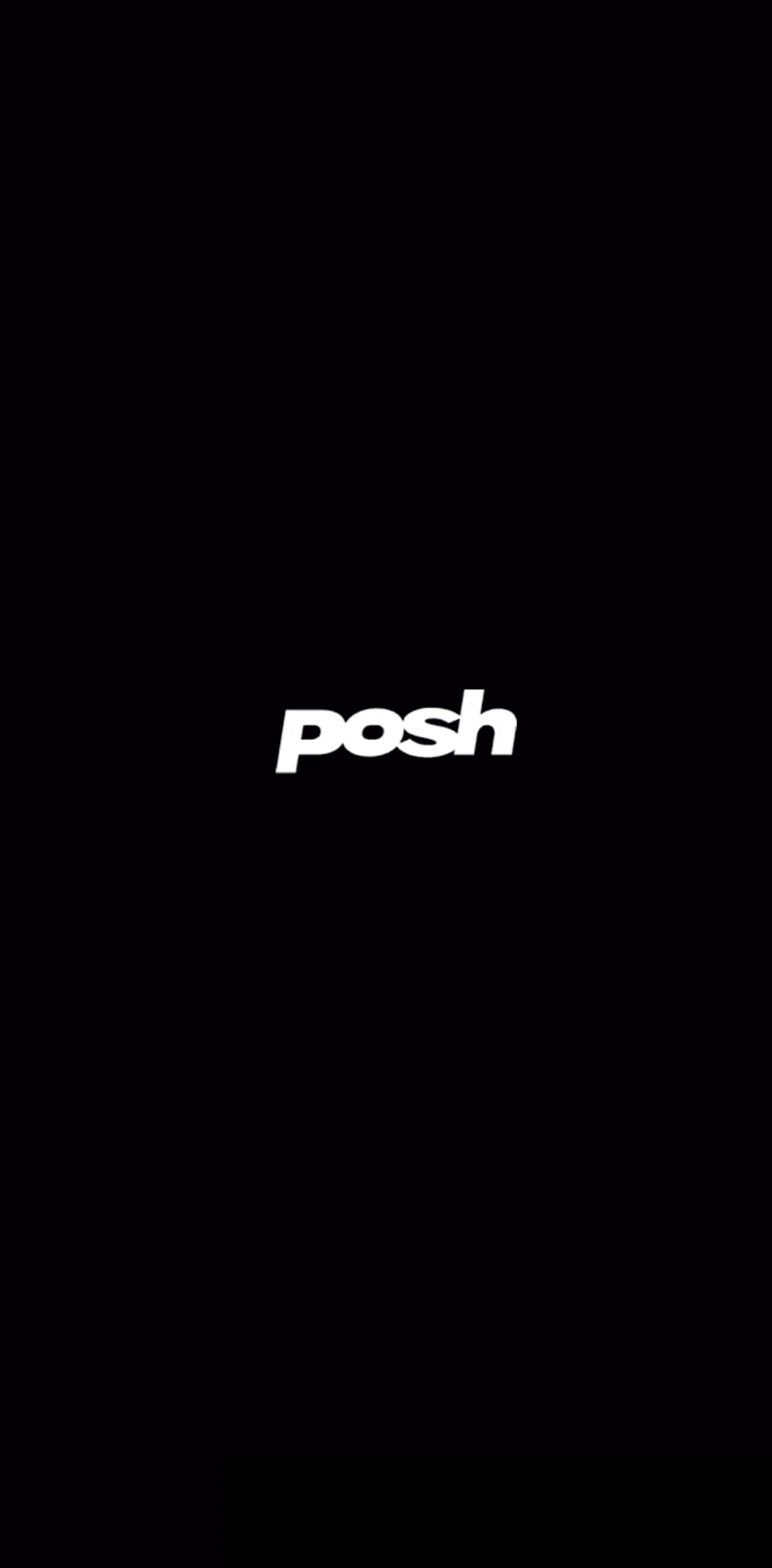 Posh Screen screen in the Onboarding flow
