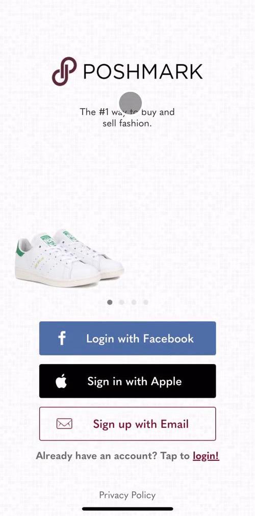 Poshmark Onboarding preview