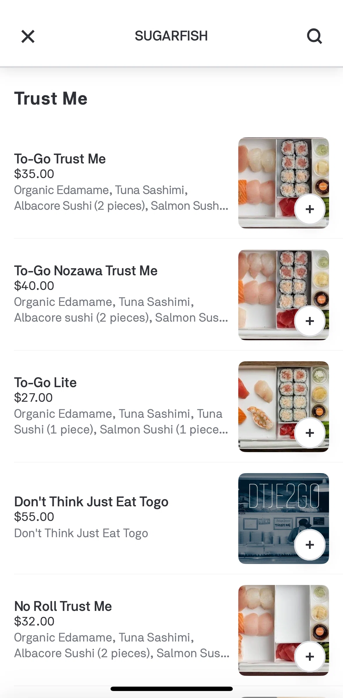 Postmates Screen screen in the Adding to cart (restaurant) flow