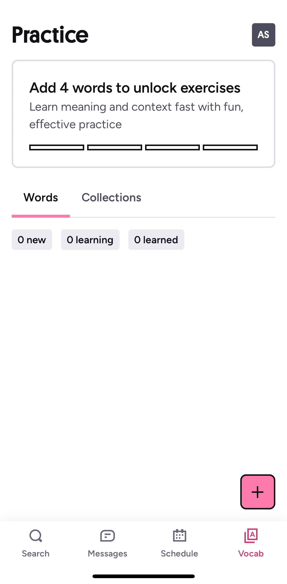 Preply Screen screen in the Adding a word flow