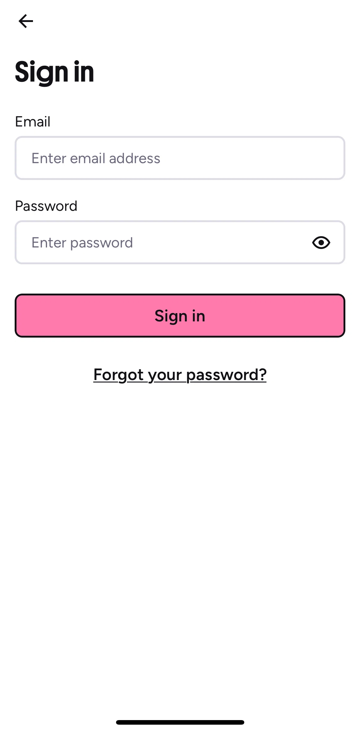 Preply Screen screen in the Resetting password flow