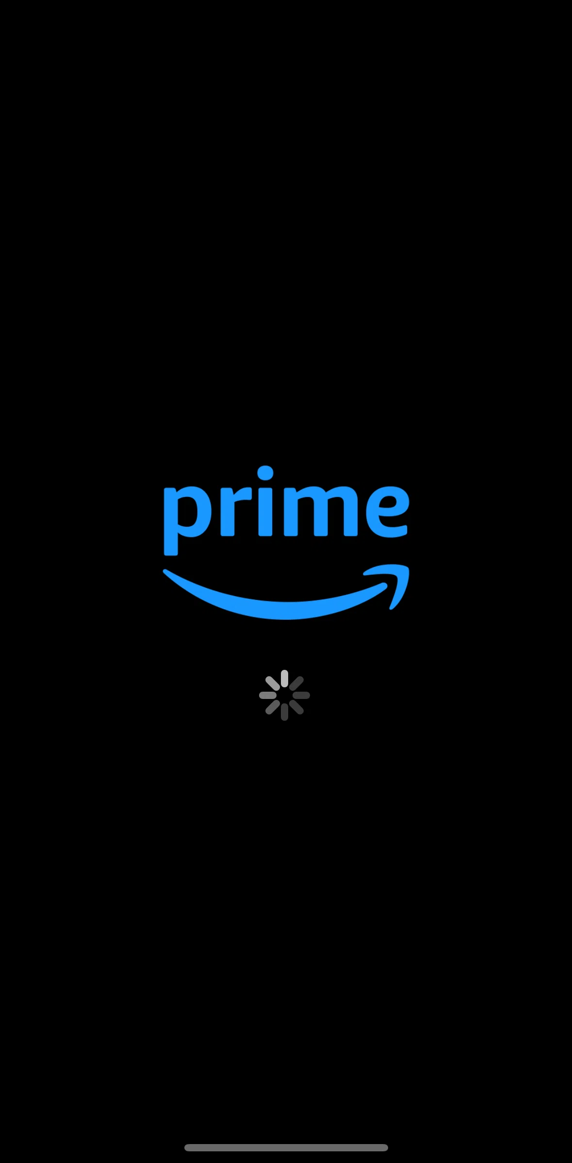 Prime Video Screen screen in the Logging in flow
