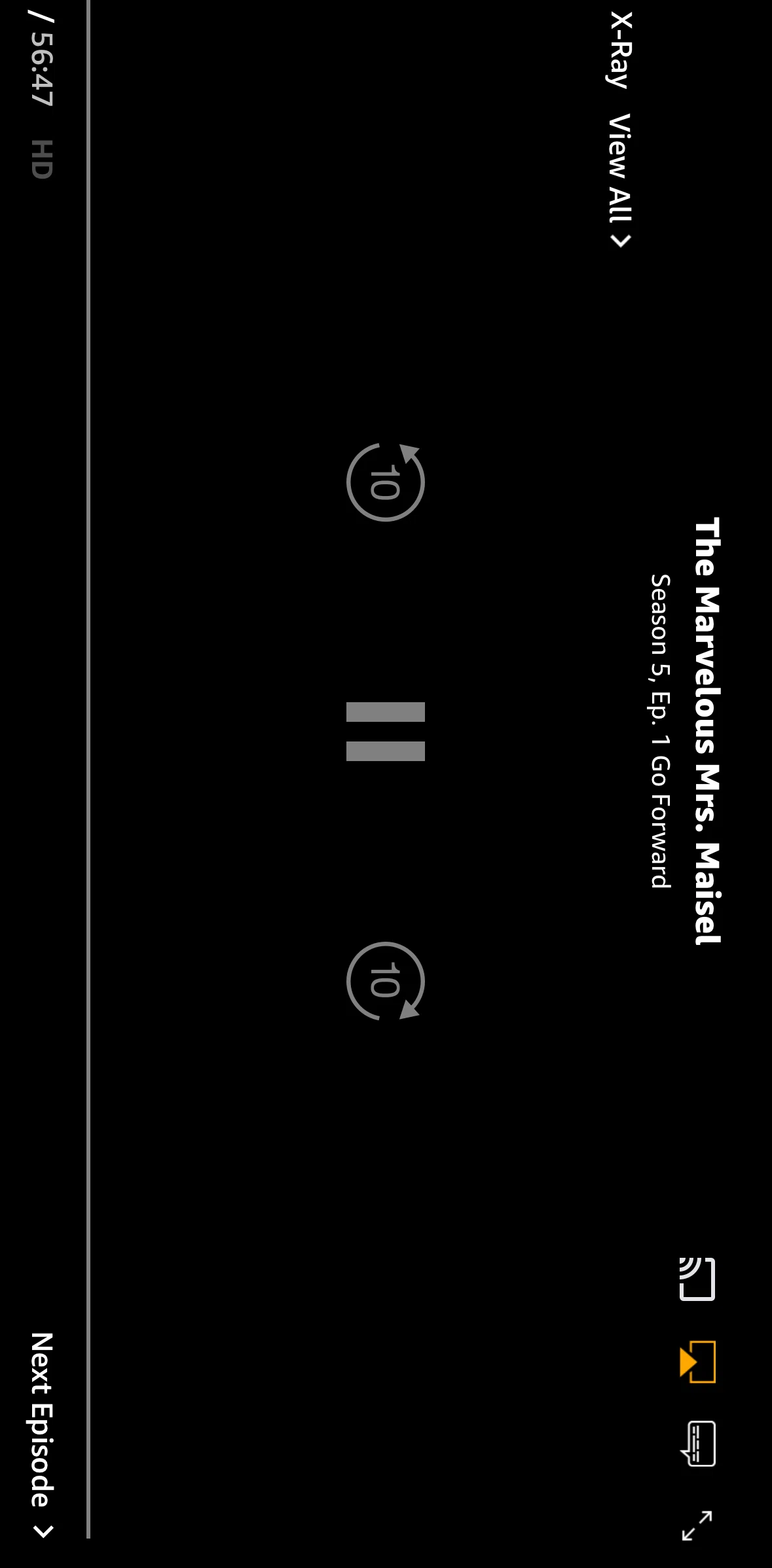 Prime Video Screen screen in the Turning on subtitles flow