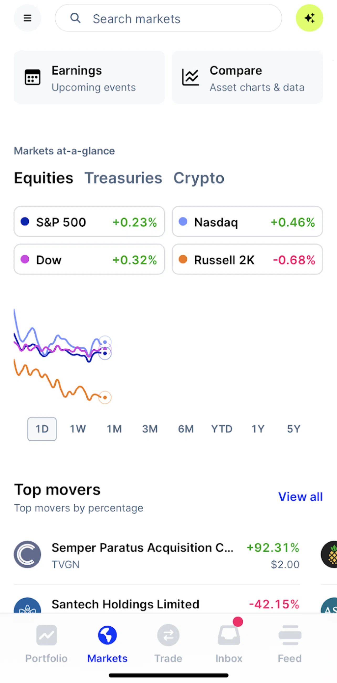 Public Screen screen in the Earnings flow