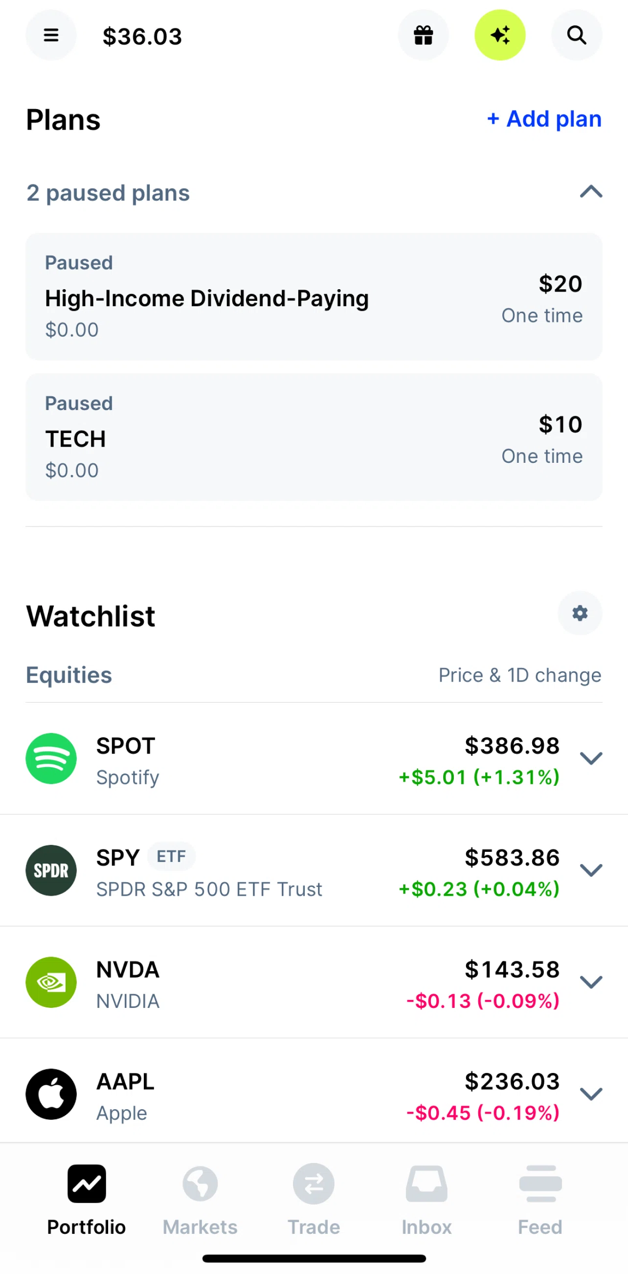 Public Screen screen in the Watchlist settings flow