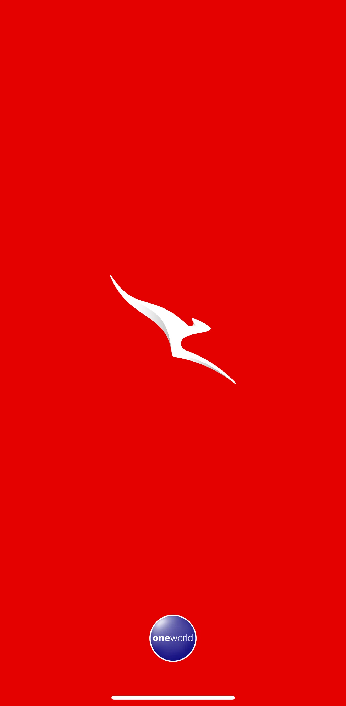 Qantas Airways Screen screen in the Onboarding flow