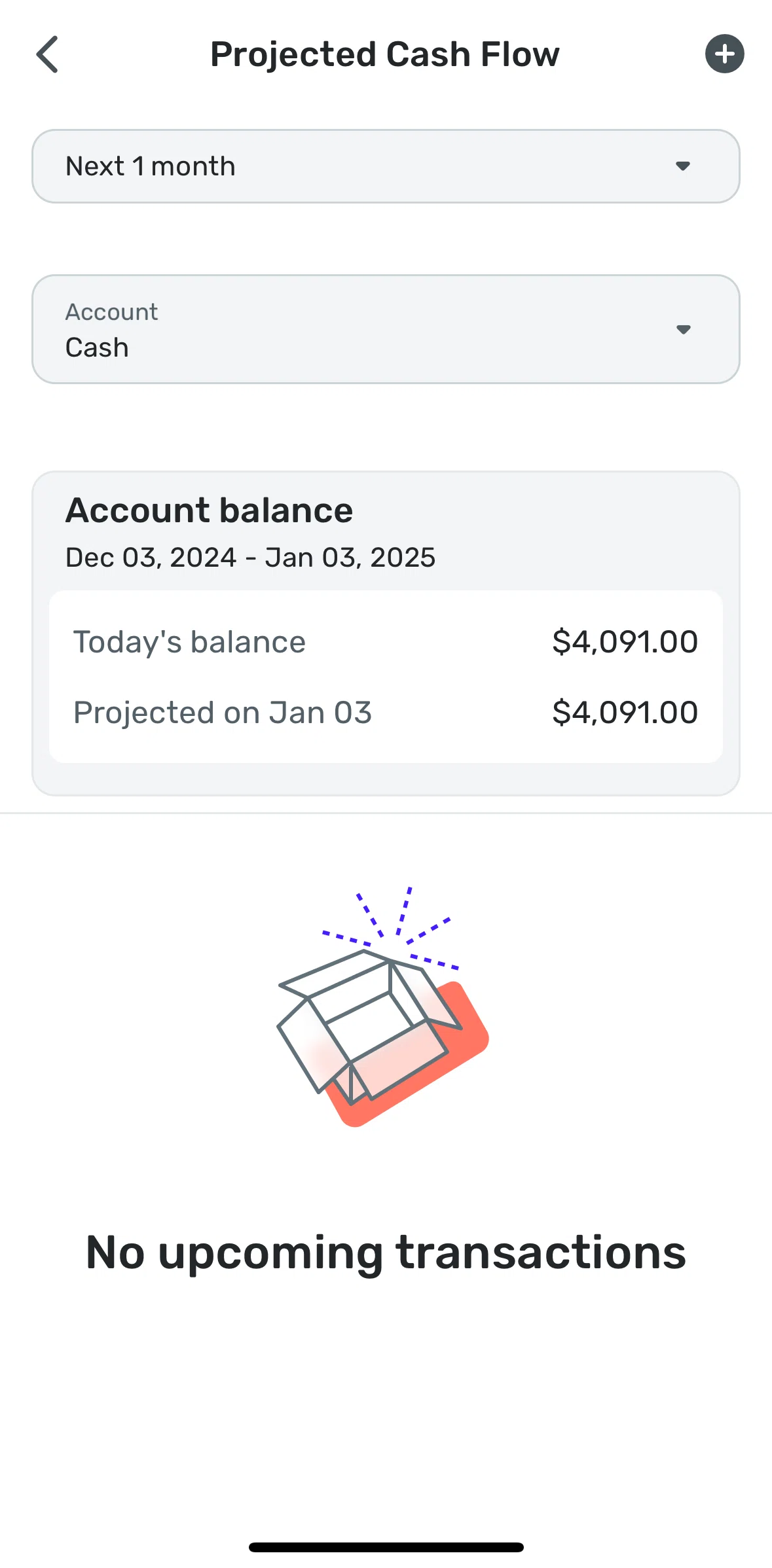 Quicken Screen screen in the Adding a bill flow
