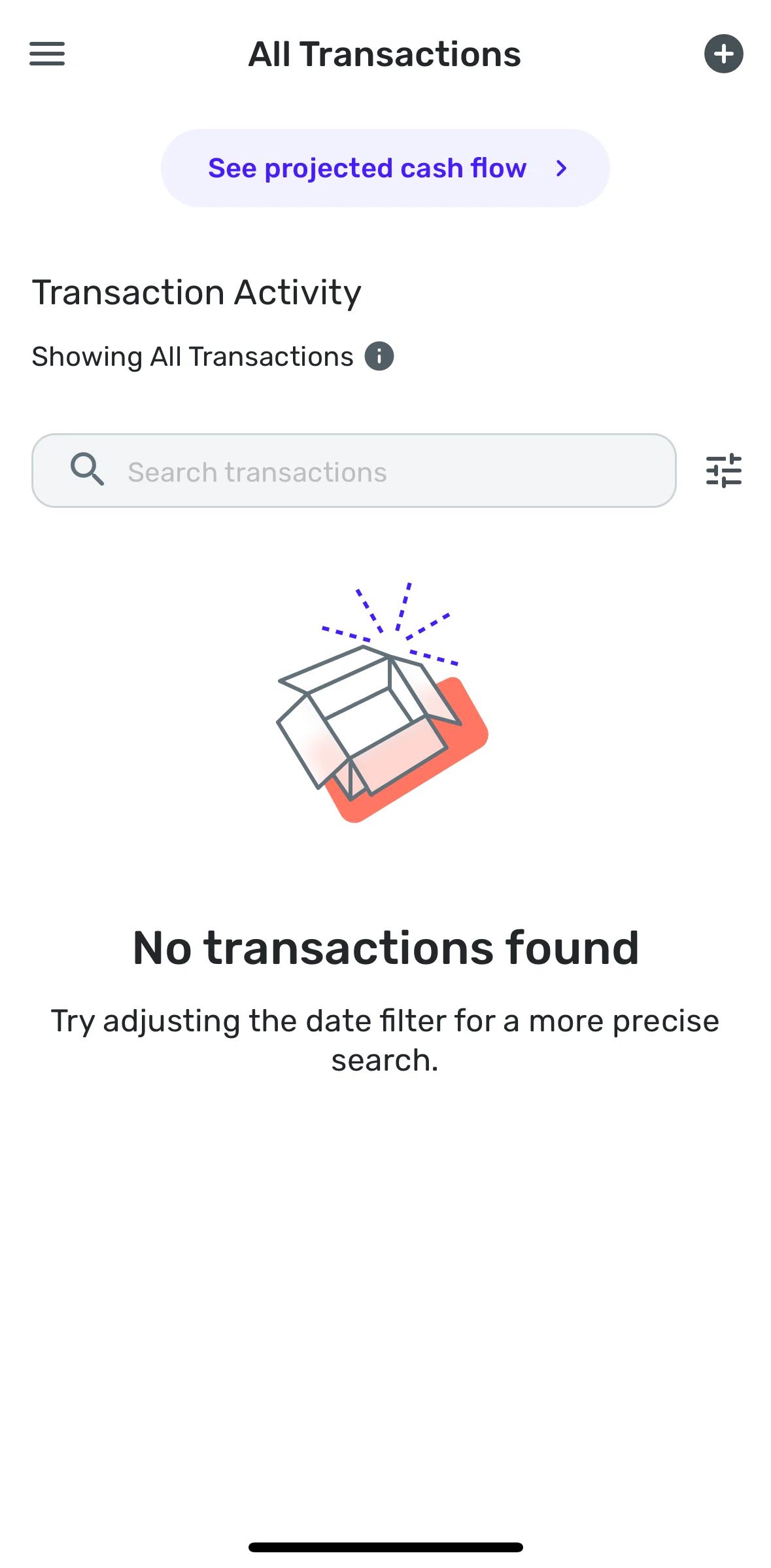 Quicken Screen screen in the Adding a transaction flow