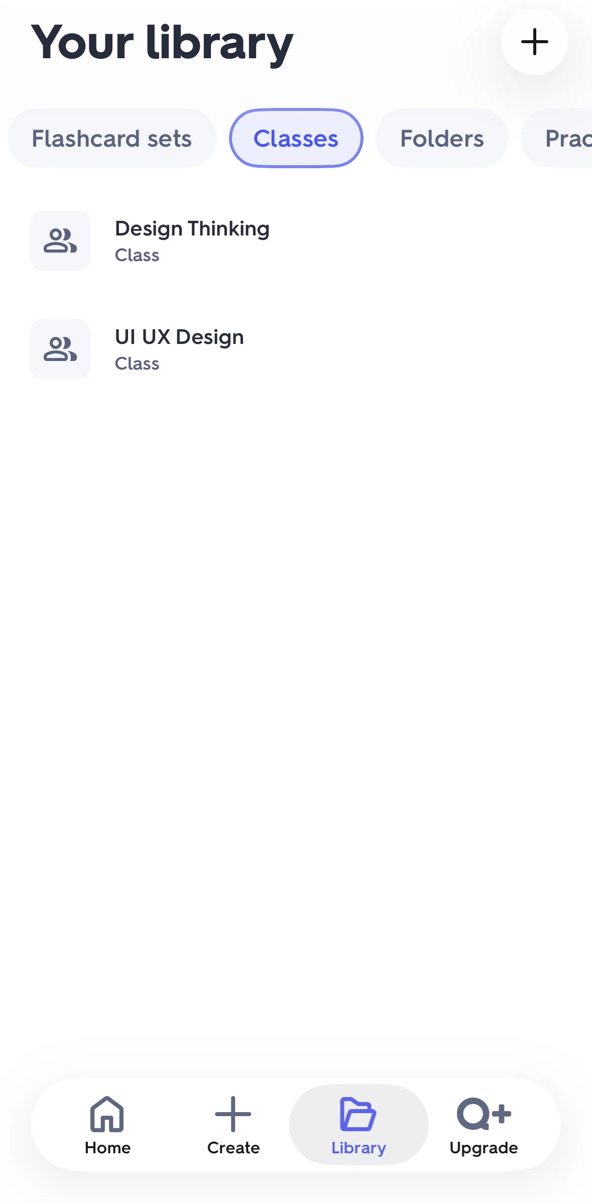 Quizlet Screen screen in the Class detail (teacher) flow